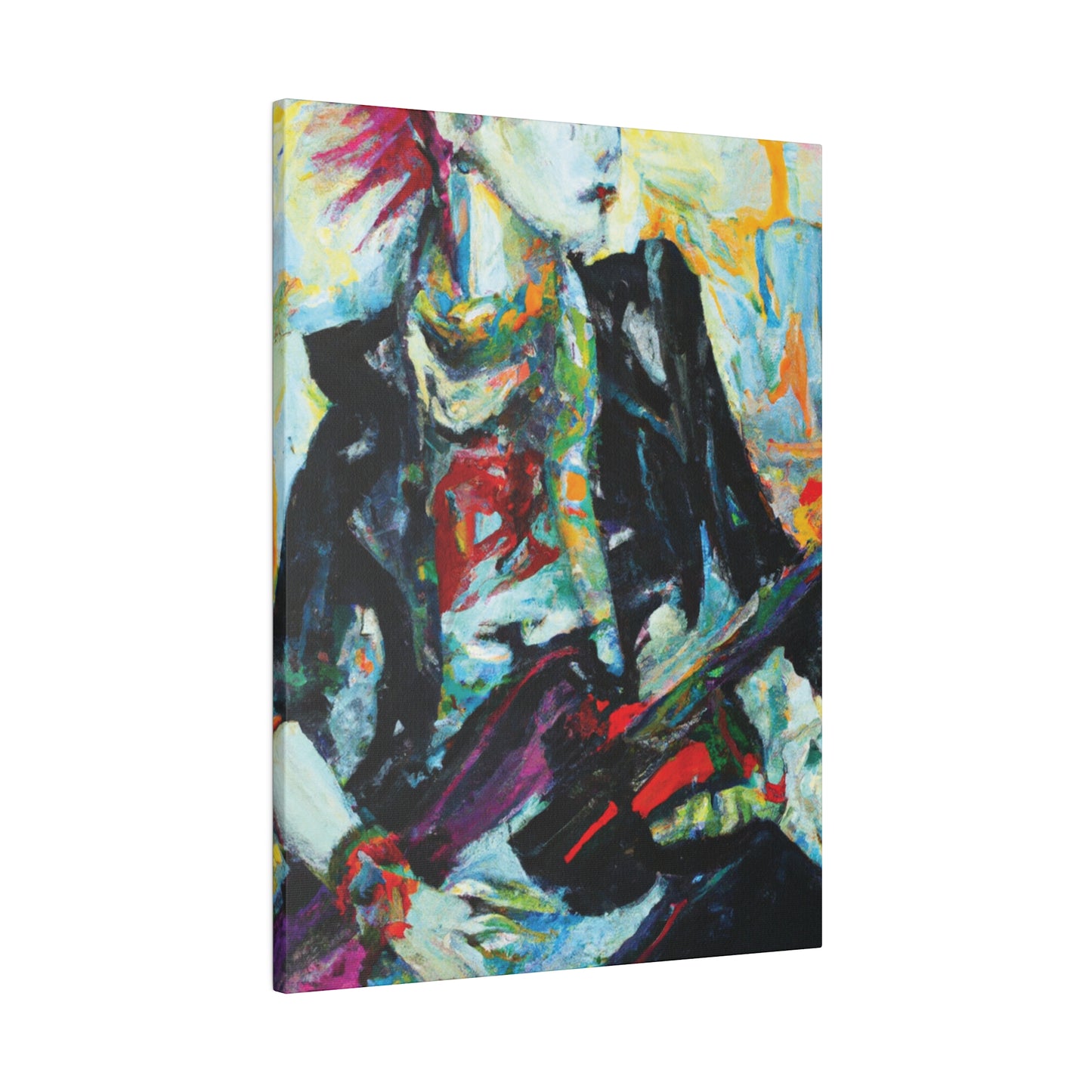 8915H - Rockstar Oil Painting Style Print | Poster | Home Decor | Wall Art | Music Art | Canvas
