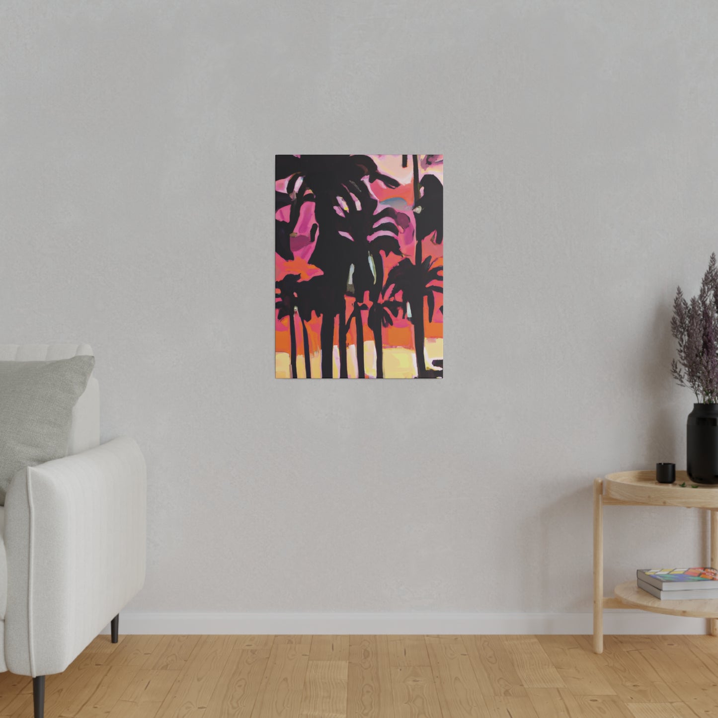 8741N - Miami Beach Sunset Painting Print | Miami | Beach | Sunset | Poster | Home Decor | Wall Art | Canvas