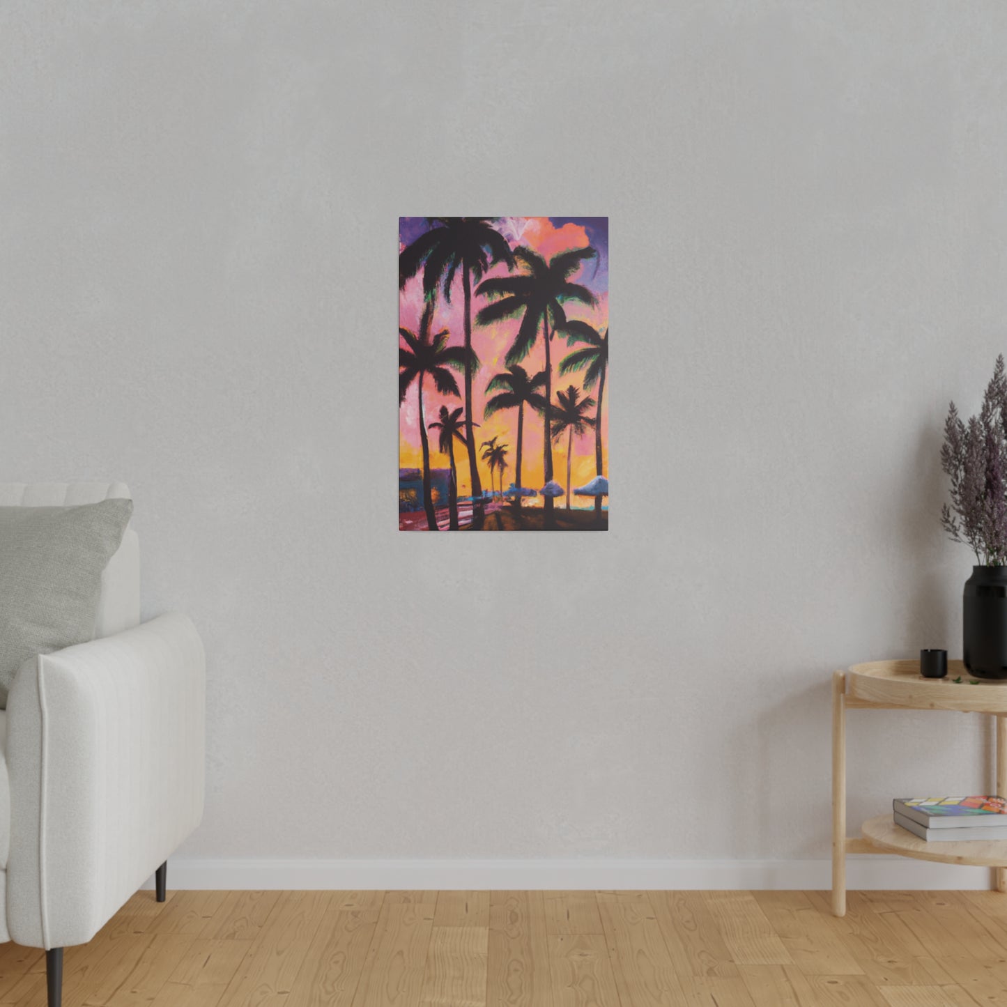 7524X - Miami Beach Sunset Painting Print | Miami | Beach | Sunset | Poster | Home Decor | Wall Art | Canvas