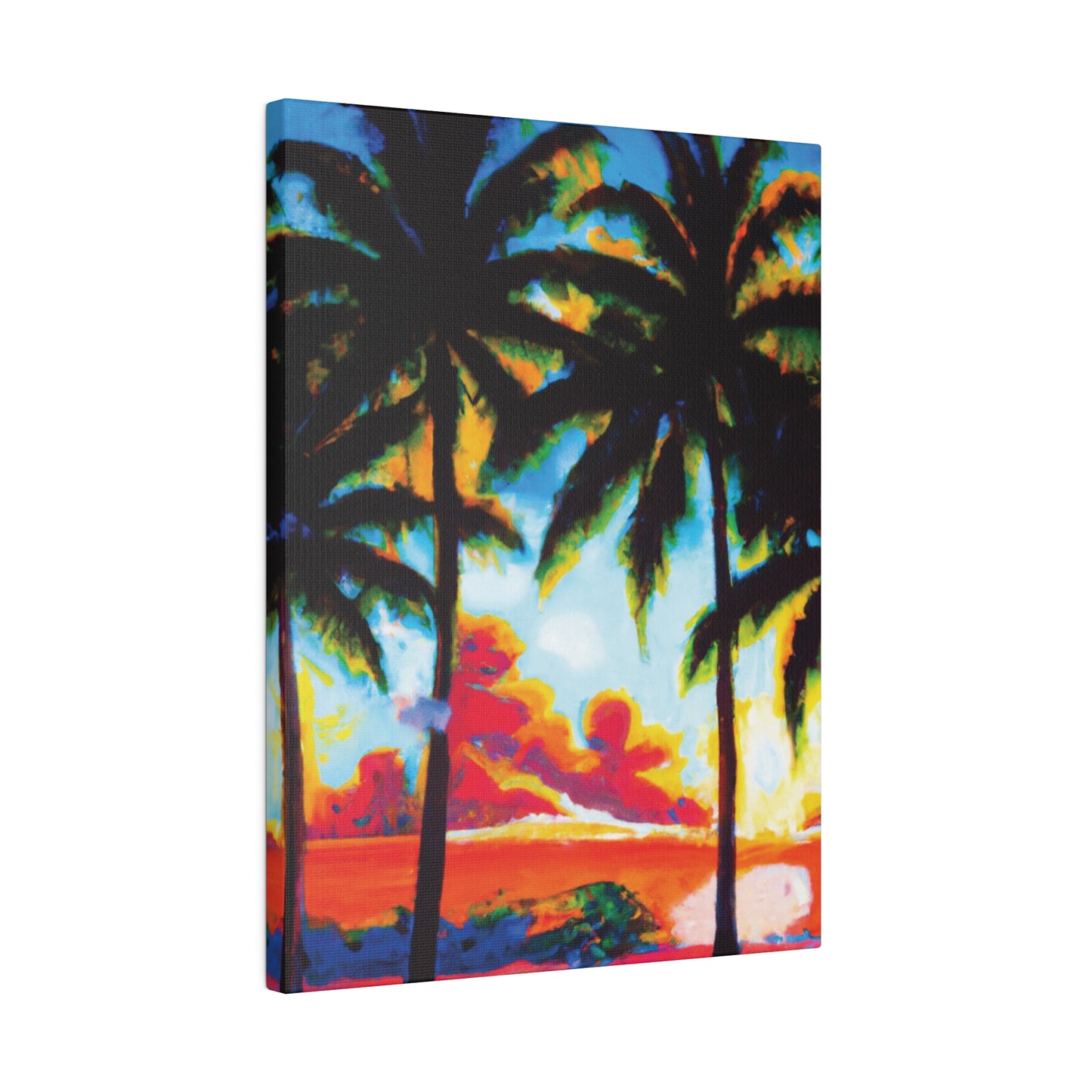 941Q - Miami Beach Sunset Painting Print | Miami | Beach | Sunset | Poster | Home Decor | Wall Art | Canvas