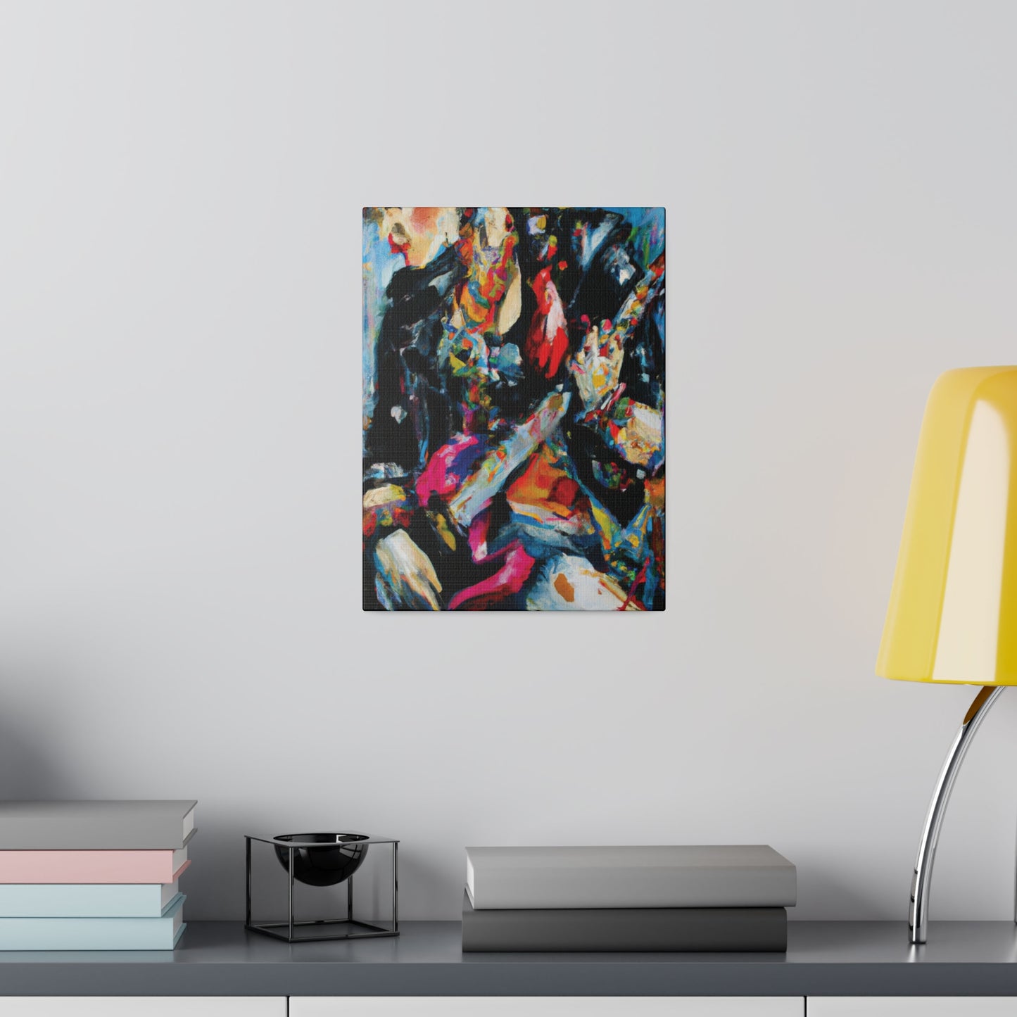 7248A - Rockstar Oil Painting Style Print | Poster | Home Decor | Wall Art | Music Art | Canvas