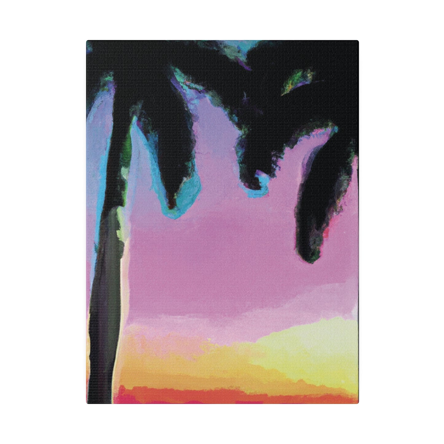 8491N - Miami Beach Sunset Painting Print | Miami | Beach | Sunset | Poster | Home Decor | Wall Art | Canvas