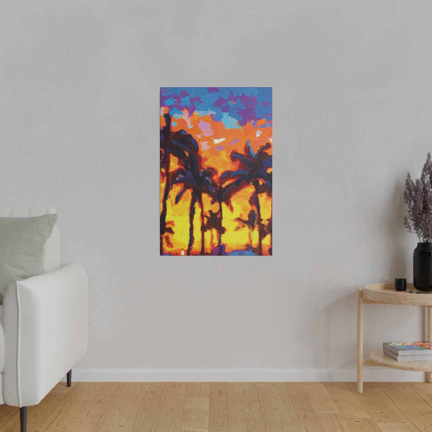 5533Y - Miami Beach Sunset Painting Print | Miami | Beach | Sunset | Poster | Home Decor | Wall Art | Canvas