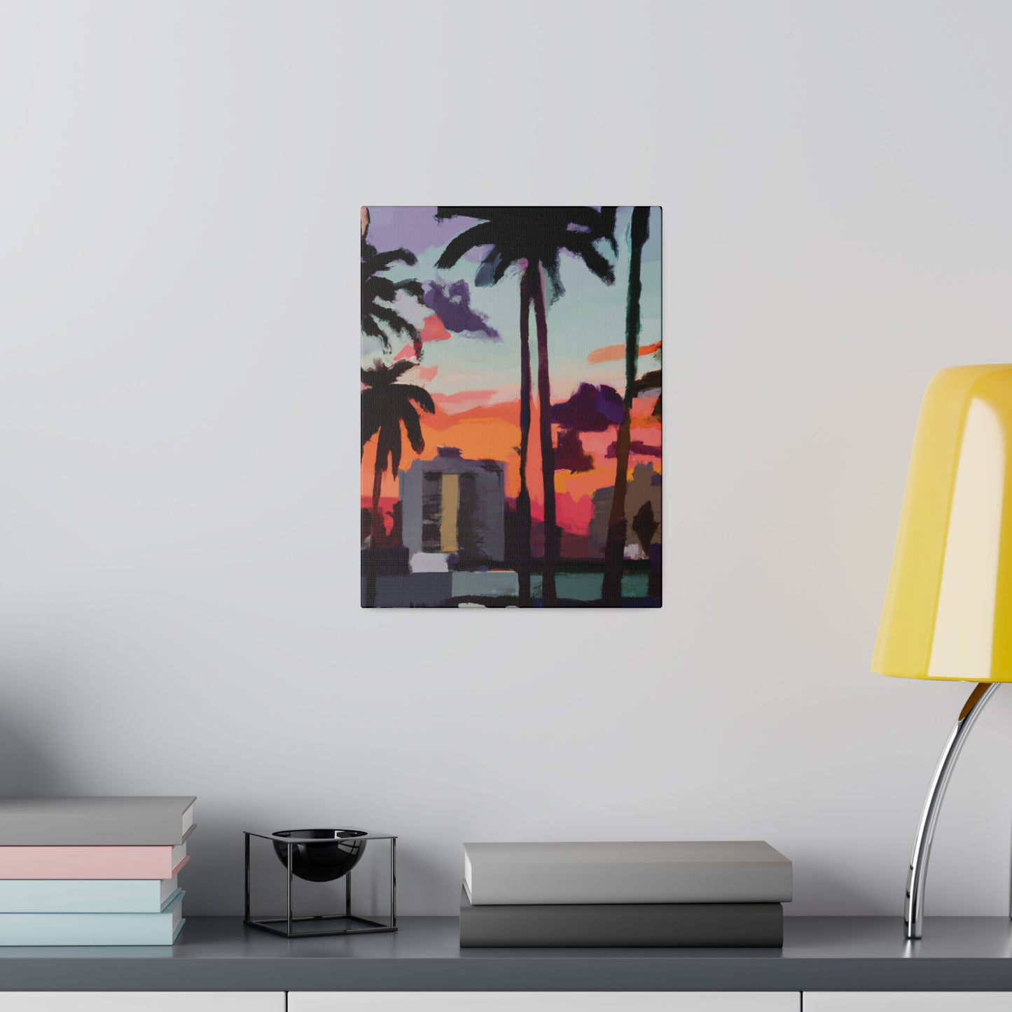 8405R - Miami Beach Sunset Painting Print | Miami | Beach | Sunset | Poster | Home Decor | Wall Art | Canvas