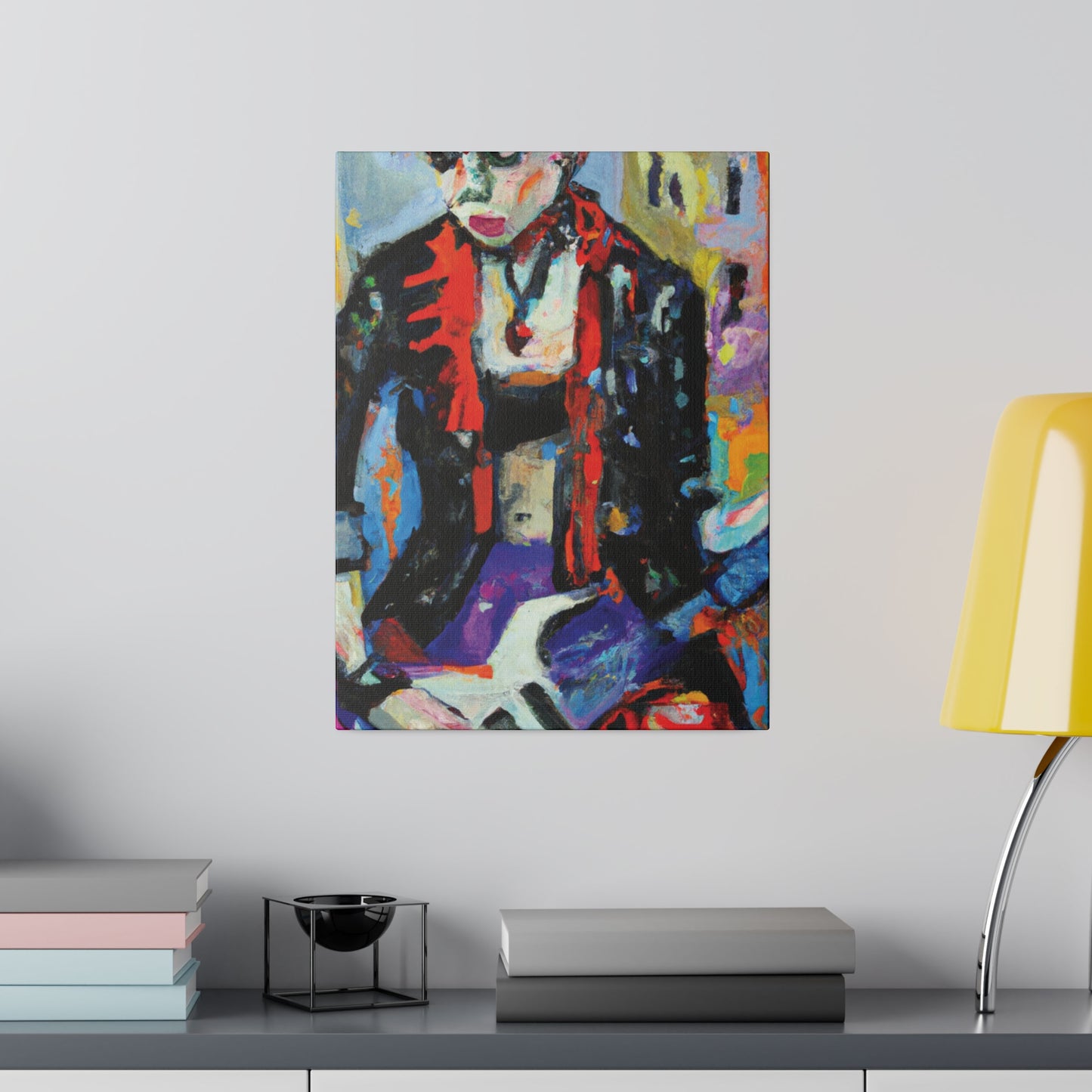 1237Q - Rockstar Oil Painting Style Print | Poster | Home Decor | Wall Art | Music Art | Canvas