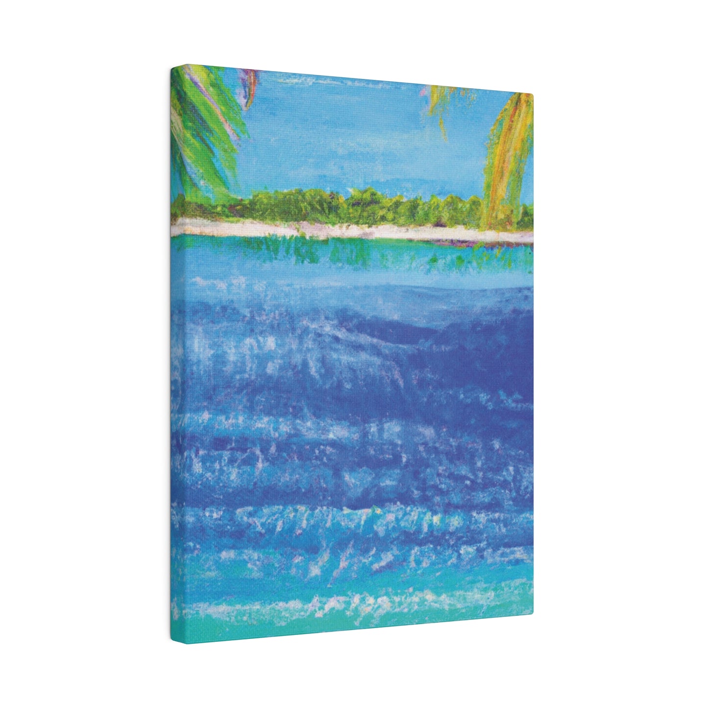 5045T - Bahamas Ocean Painting Print | Bahamas | Ocean | Beach | Poster | Home Decor | Wall Art | Canvas