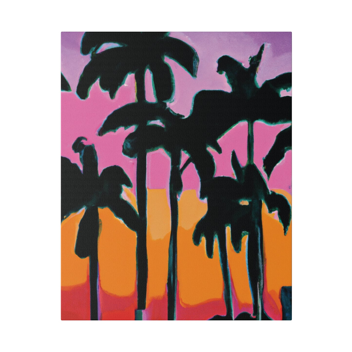 5108P - Miami Beach Sunset Painting Print | Miami | Beach | Sunset | Poster | Home Decor | Wall Art | Canvas