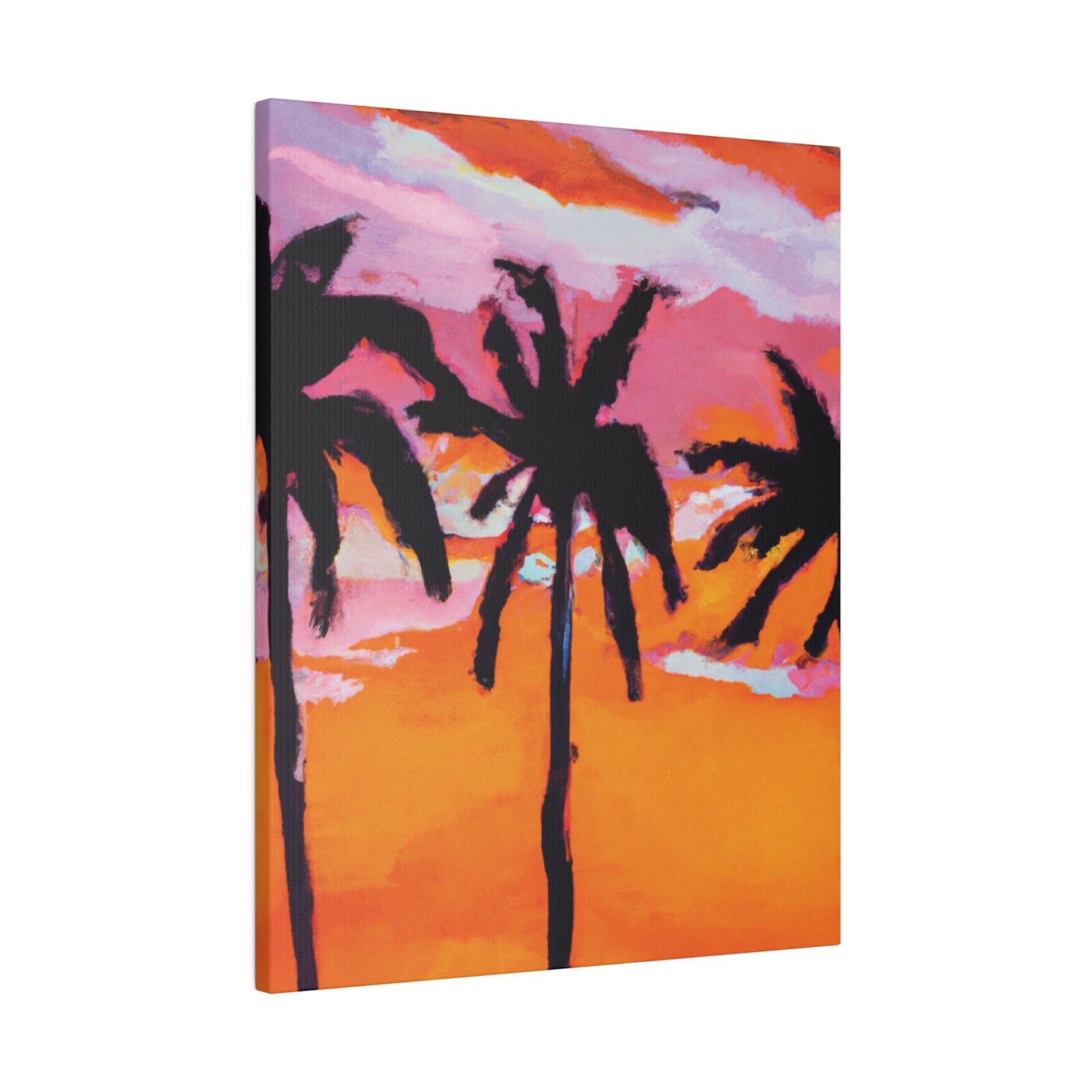 4491U - Miami Beach Sunset Painting Print | Miami | Beach | Sunset | Poster | Home Decor | Wall Art | Canvas