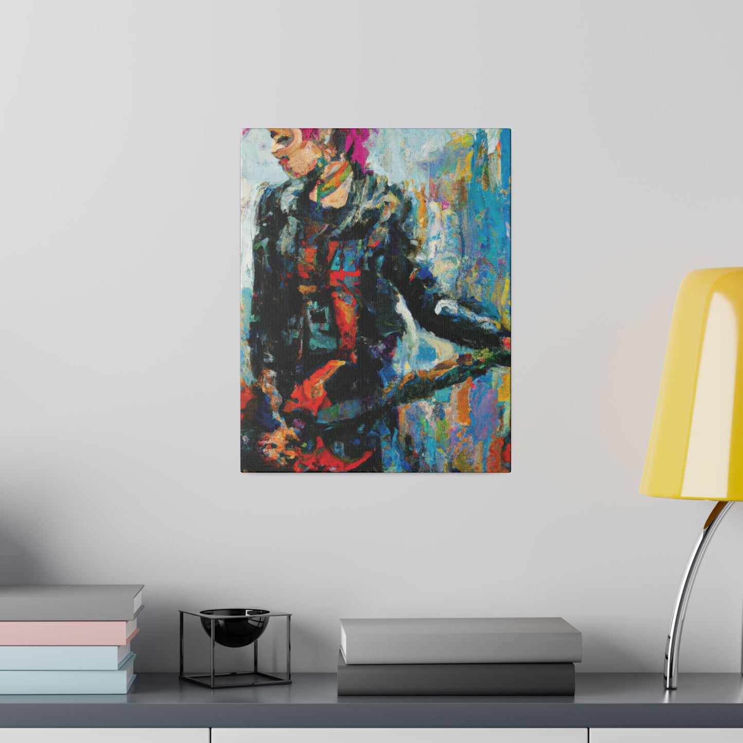 5258U - Rockstar Oil Painting Style Print | Poster | Home Decor | Wall Art | Music Art | Canvas