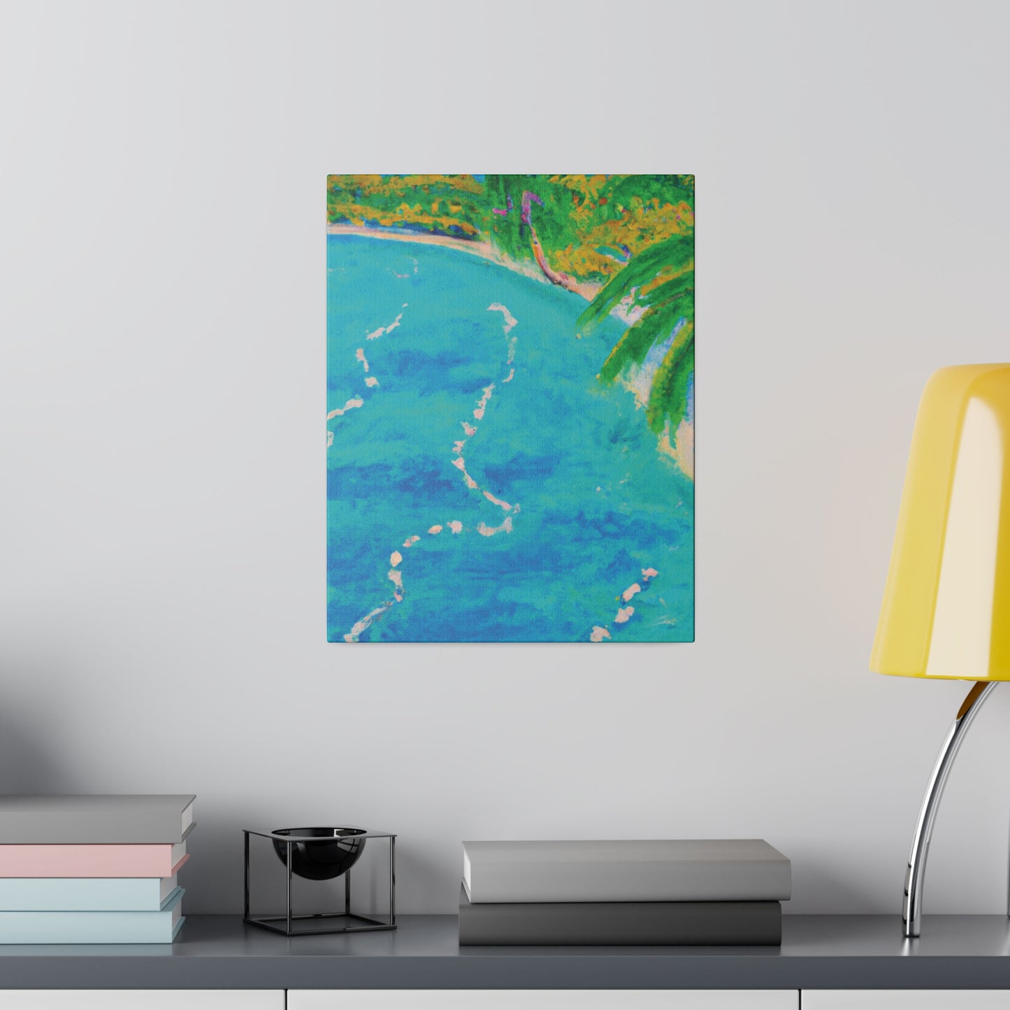 6605P - Bahamas Ocean Painting Print | Bahamas | Ocean | Beach | Poster | Home Decor | Wall Art | Canvas