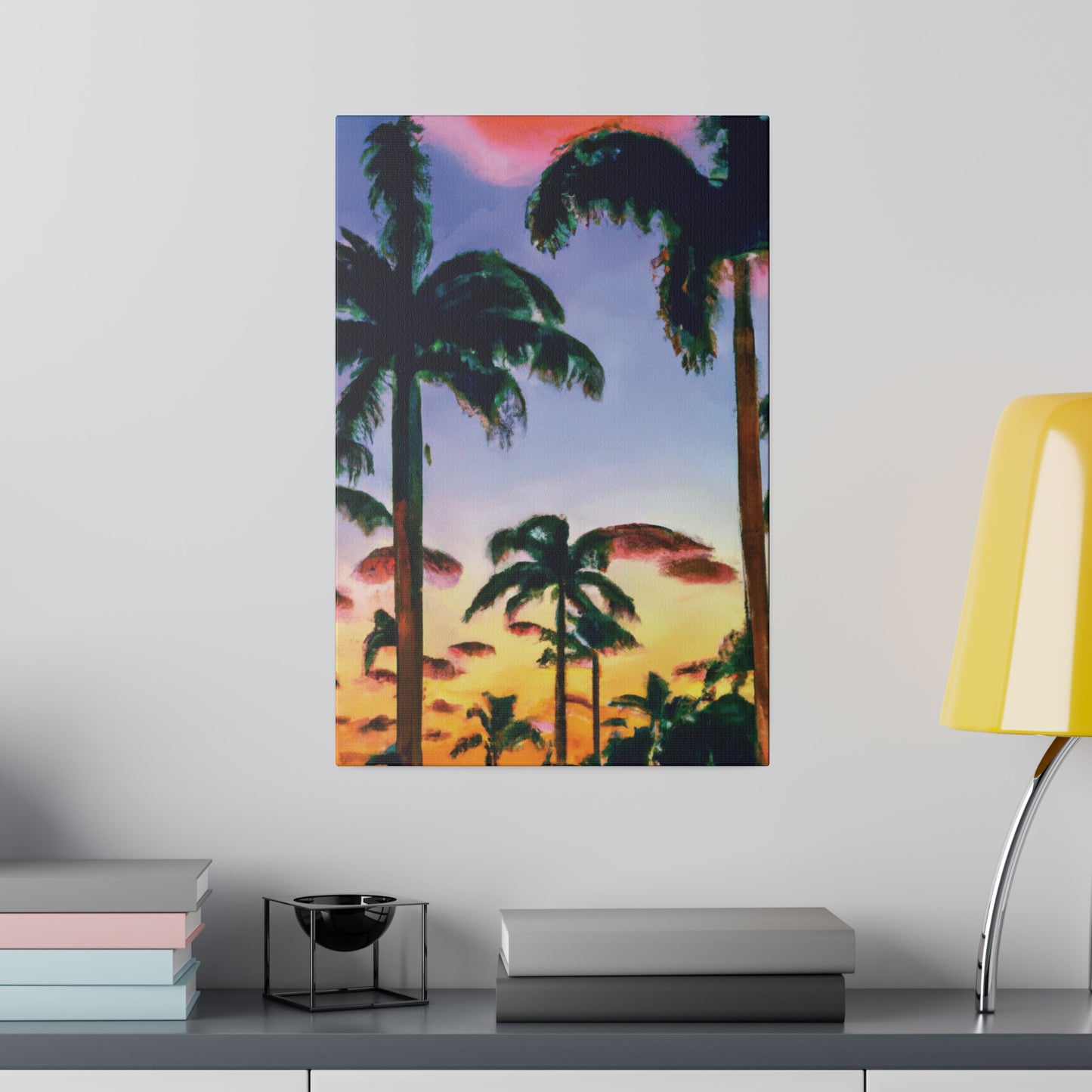 5202J - Miami Beach Sunset Painting Print | Miami | Beach | Sunset | Poster | Home Decor | Wall Art | Canvas