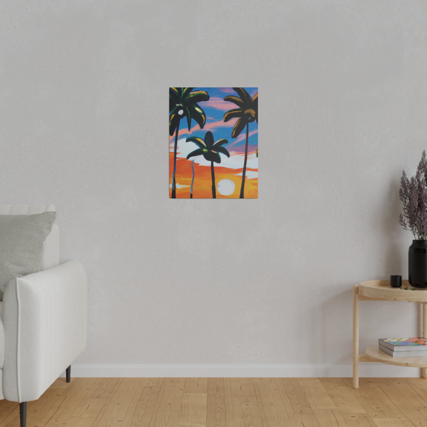 7745G - Miami Beach Sunset Painting Print | Miami | Beach | Sunset | Poster | Home Decor | Wall Art | Canvas