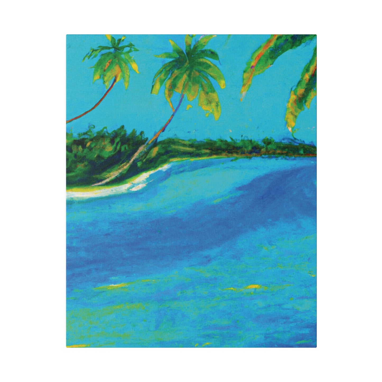 5491K - Bahamas Ocean Painting Print | Bahamas | Ocean | Beach | Poster | Home Decor | Wall Art | Canvas