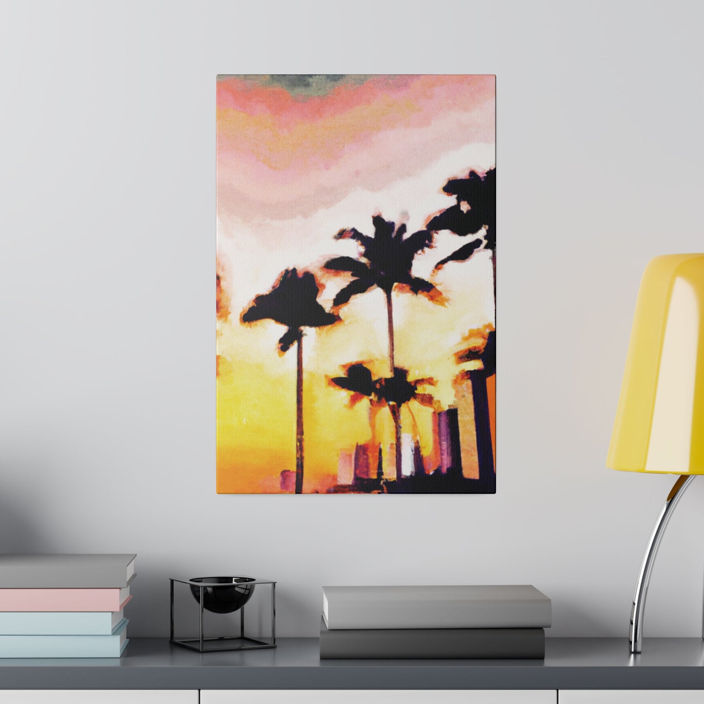 8005X - Miami Beach Sunset Painting Print | Miami | Beach | Sunset | Poster | Home Decor | Wall Art | Canvas