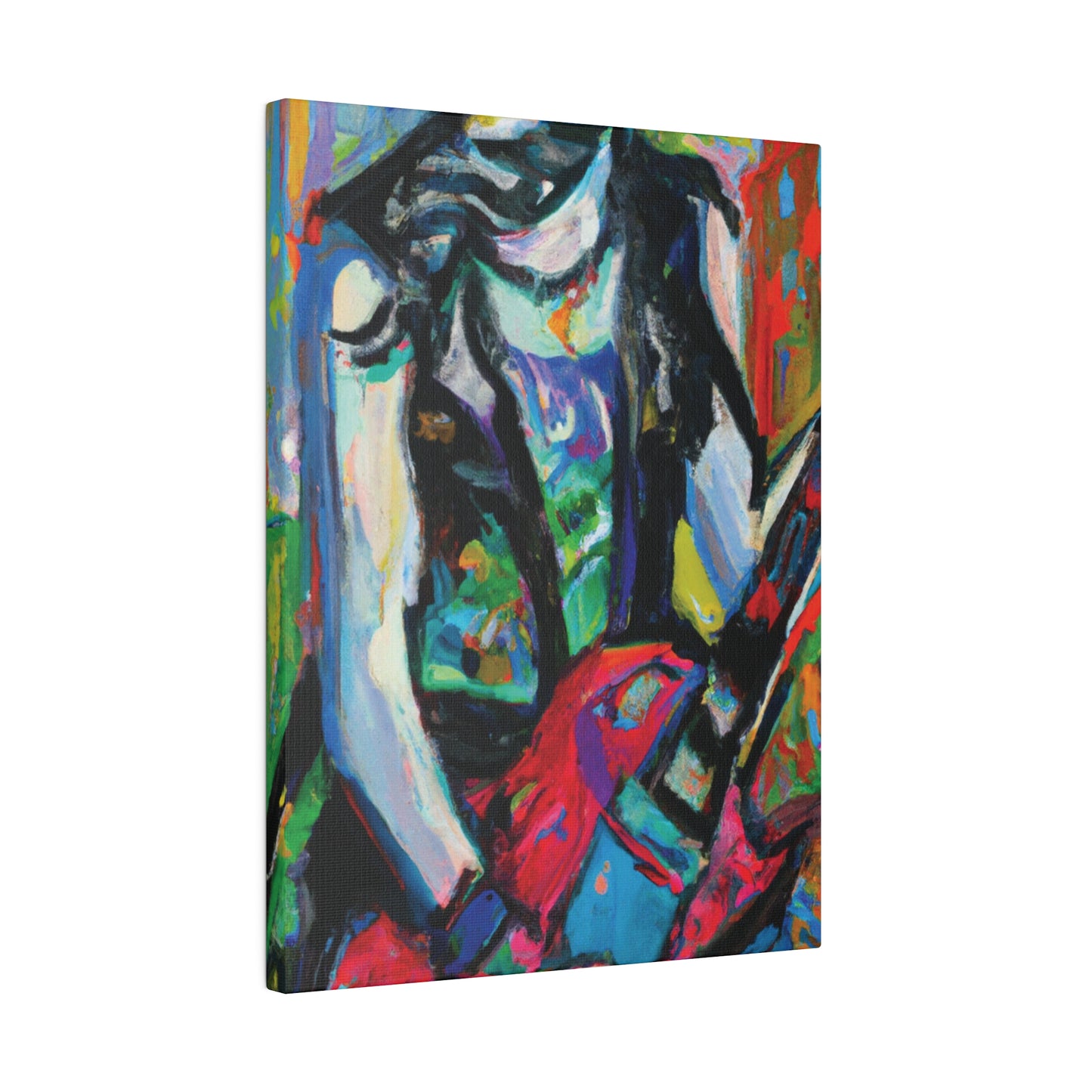 7129F - Rockstar Oil Painting Style Print | Poster | Home Decor | Wall Art | Music Art | Canvas