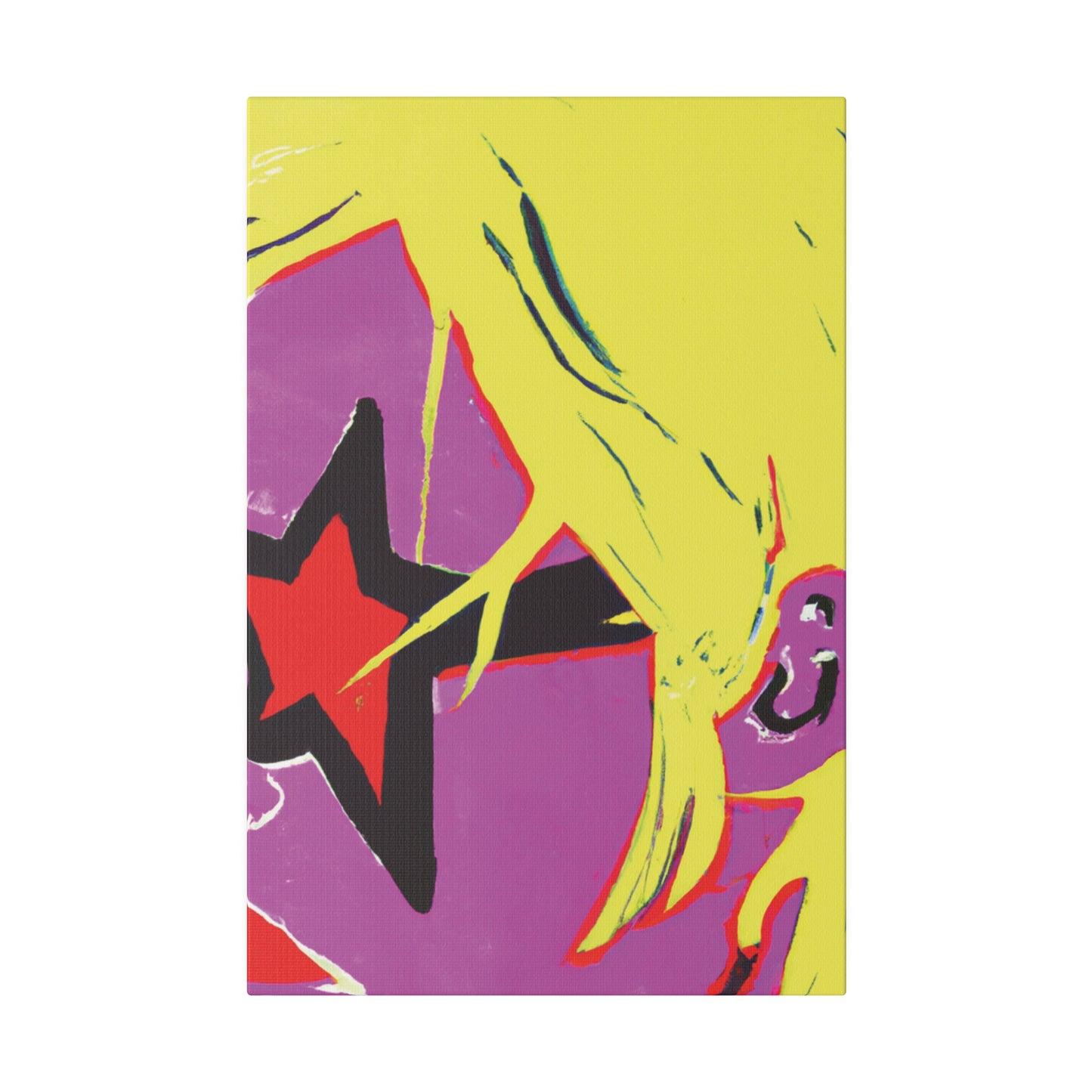 938K - Rockstar Painting Print | Face | Abstract | Poster | Home Decor | Wall Art | Music Art | Canvas