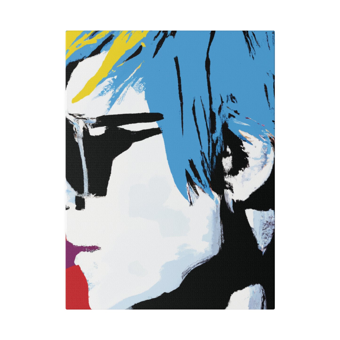 7456U - Rockstar Painting Print | Face | Abstract | Poster | Home Decor | Wall Art | Music Art | Canvas