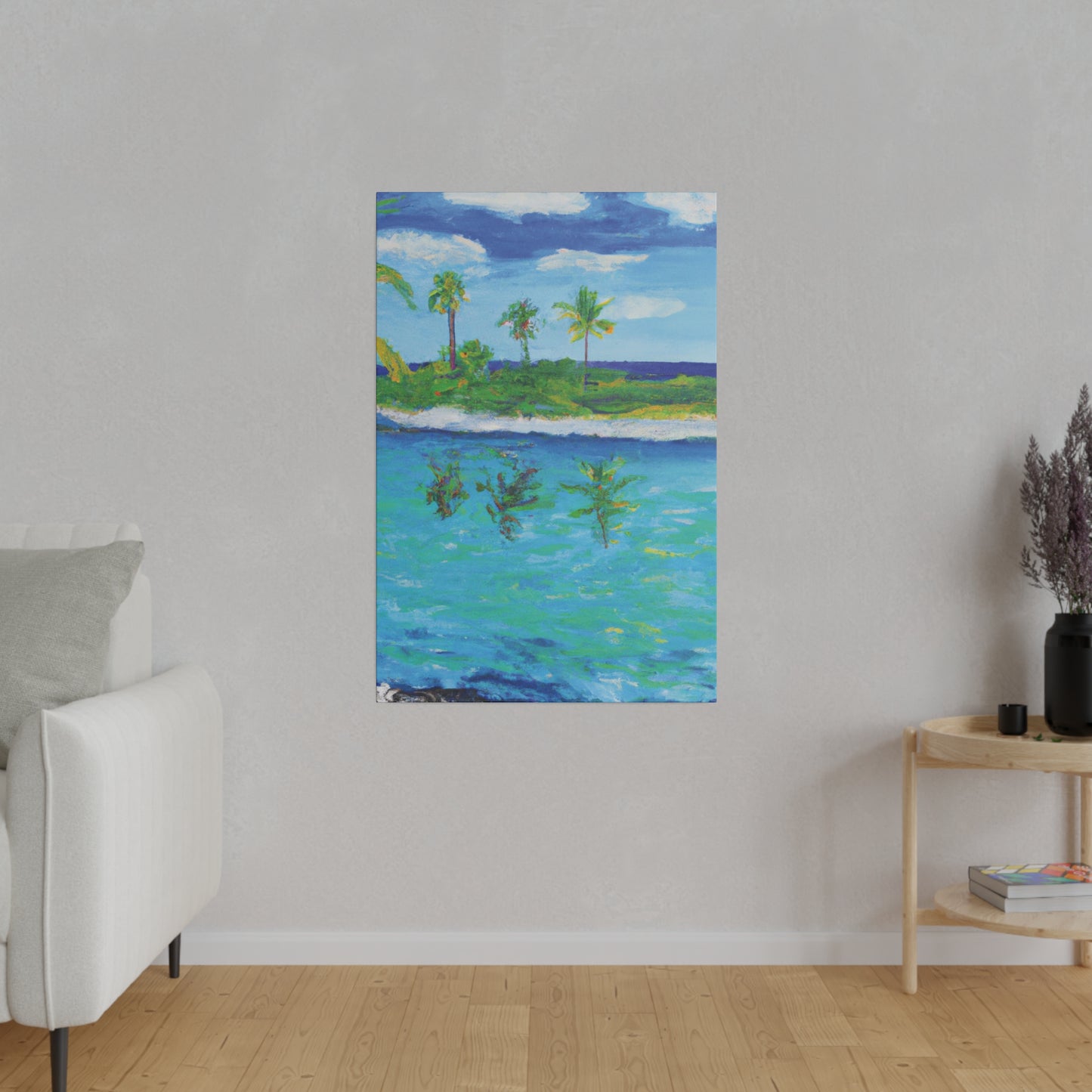 7382P - Bahamas Ocean Painting Print | Bahamas | Ocean | Beach | Poster | Home Decor | Wall Art | Canvas