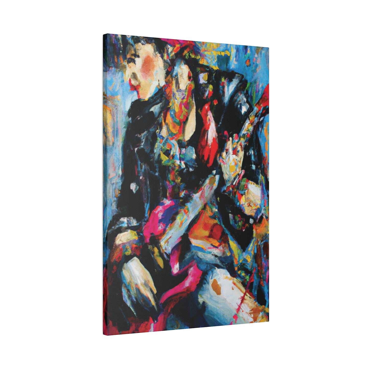 7248A - Rockstar Oil Painting Style Print | Poster | Home Decor | Wall Art | Music Art | Canvas