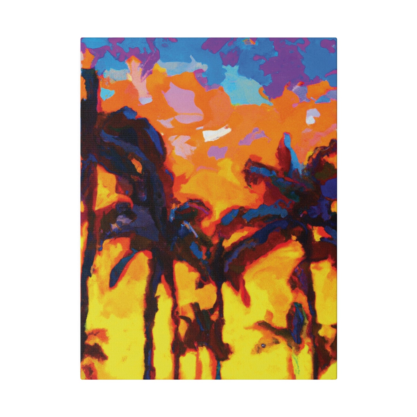 5533Y - Miami Beach Sunset Painting Print | Miami | Beach | Sunset | Poster | Home Decor | Wall Art | Canvas