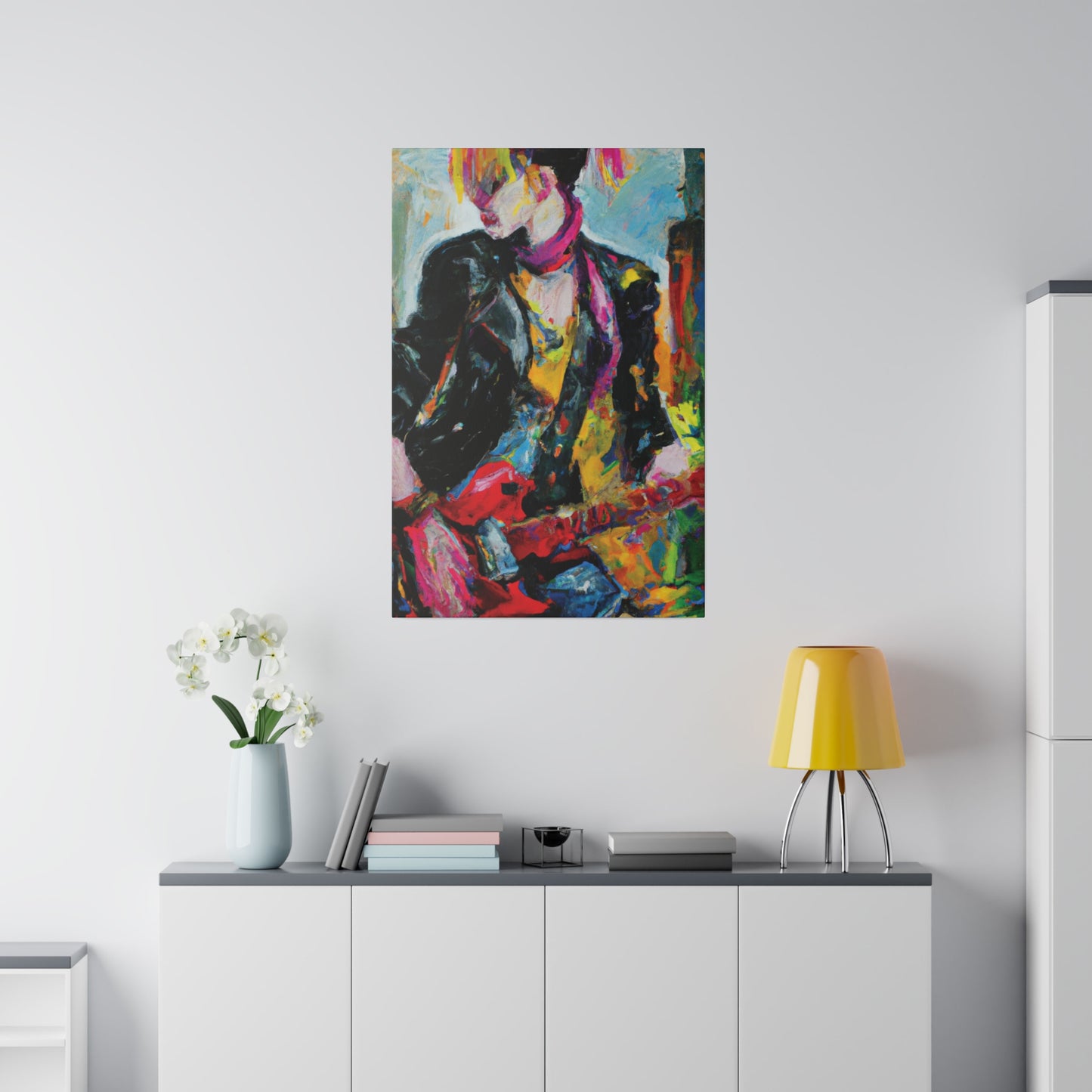 8178F - Rockstar Oil Painting Style Print | Poster | Home Decor | Wall Art | Music Art | Canvas