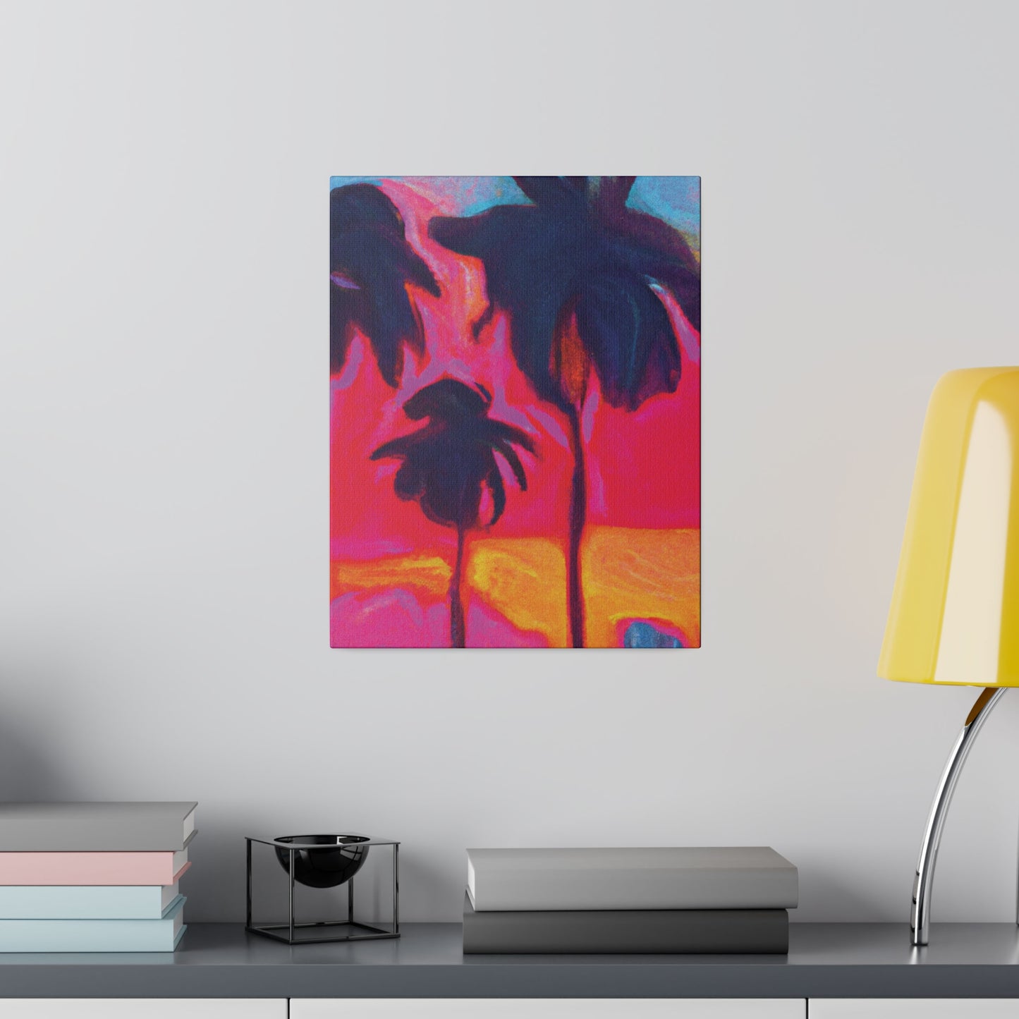 4879H - Miami Beach Sunset Painting Print | Miami | Beach | Sunset | Poster | Home Decor | Wall Art | Canvas