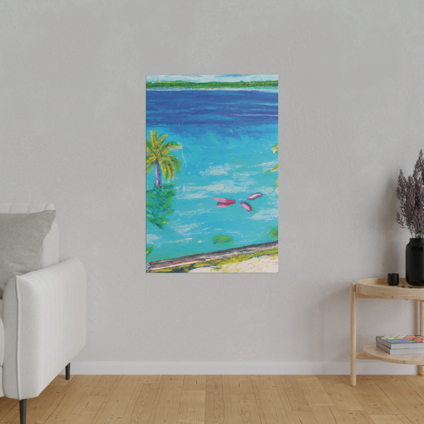 9387Q - Bahamas Ocean Painting Print | Bahamas | Ocean | Beach | Poster | Home Decor | Wall Art | Canvas