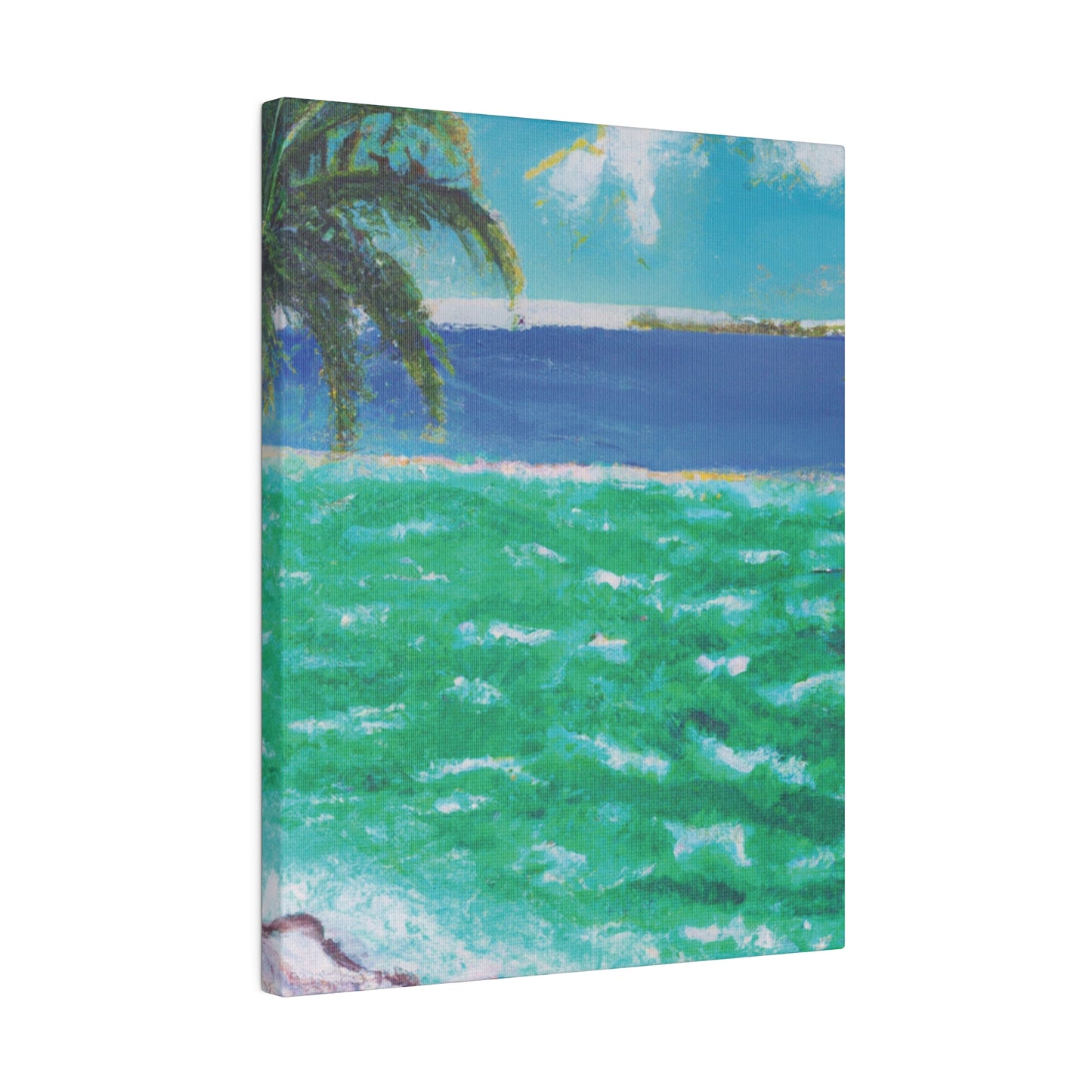 8274K - Bahamas Ocean Painting Print | Bahamas | Ocean | Beach | Poster | Home Decor | Wall Art | Canvas