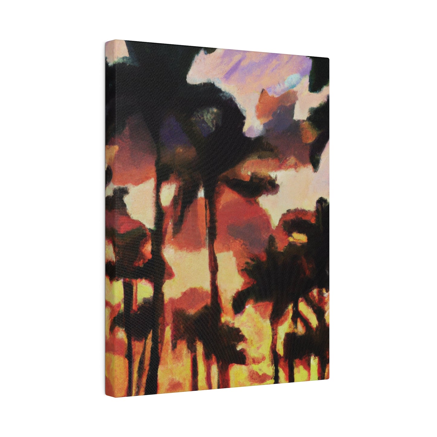 8396Z - Miami Beach Sunset Painting Print | Miami | Beach | Sunset | Poster | Home Decor | Wall Art | Canvas