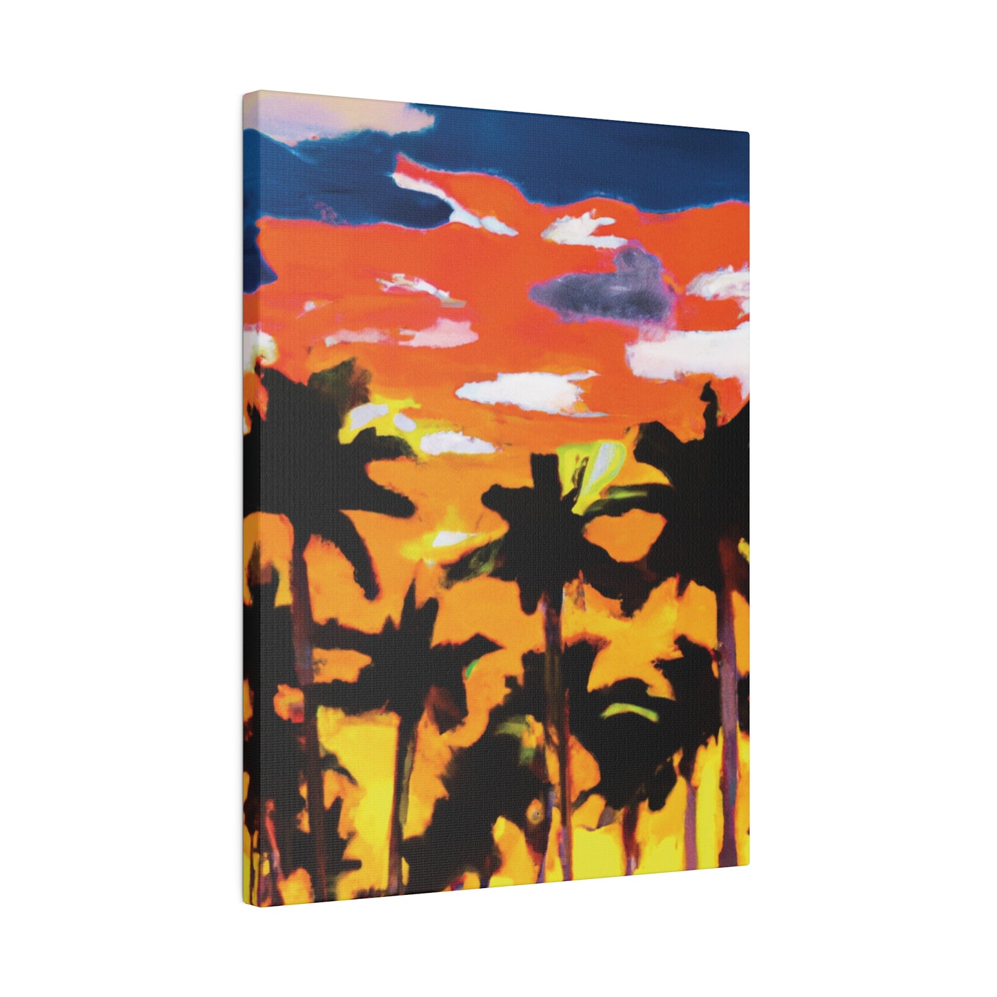 8206A - Miami Beach Sunset Painting Print | Miami | Beach | Sunset | Poster | Home Decor | Wall Art | Canvas