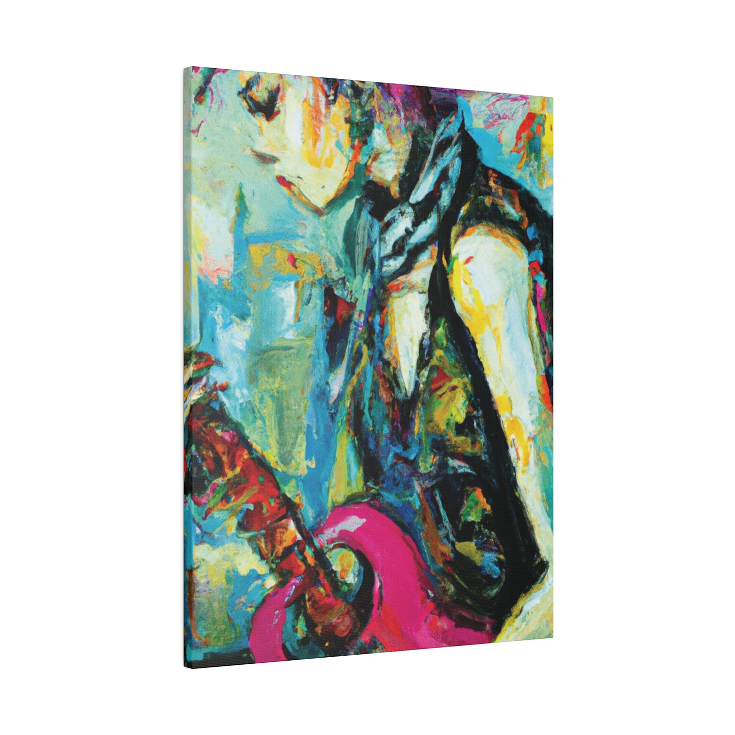 4727S - Rockstar Oil Painting Style Print | Poster | Home Decor | Wall Art | Music Art | Canvas