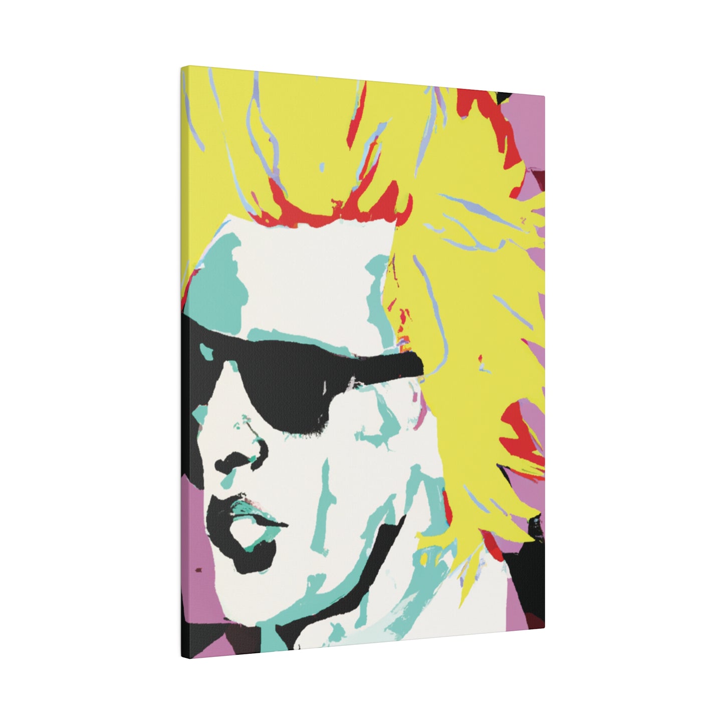 8282G - Rockstar Painting Print | Face | Abstract | Poster | Home Decor | Wall Art | Music Art | Canvas