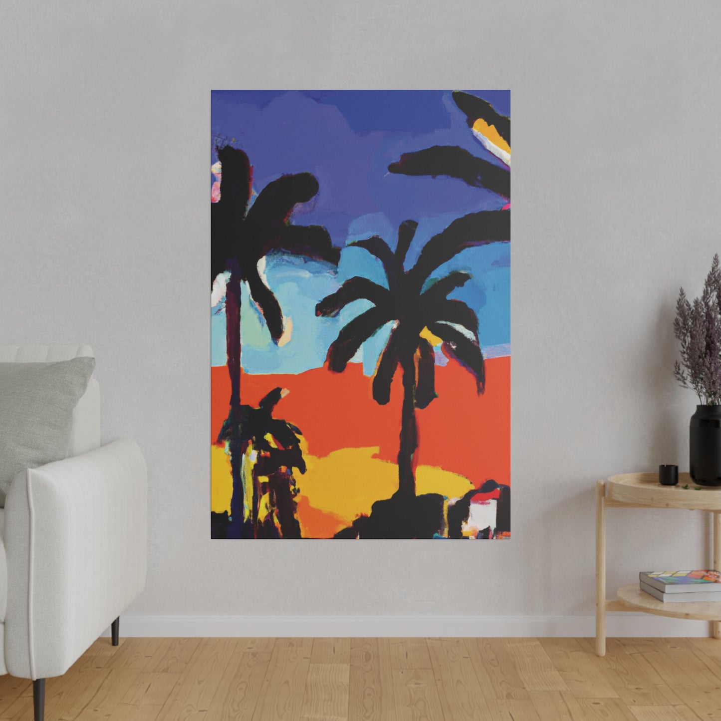 8634T - Miami Beach Sunset Painting Print | Miami | Beach | Sunset | Poster | Home Decor | Wall Art | Canvas