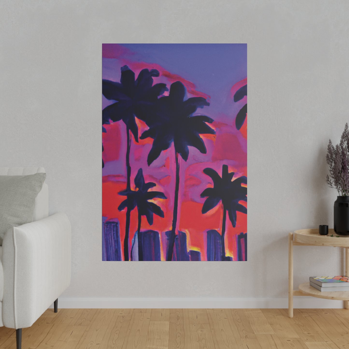 641R - Miami Beach Sunset Painting Print | Miami | Beach | Sunset | Poster | Home Decor | Wall Art | Canvas