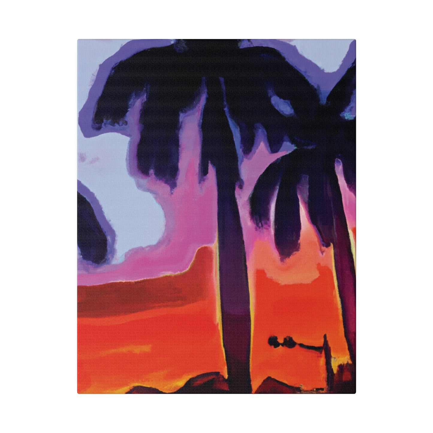 8187A - Miami Beach Sunset Painting Print | Miami | Beach | Sunset | Poster | Home Decor | Wall Art | Canvas