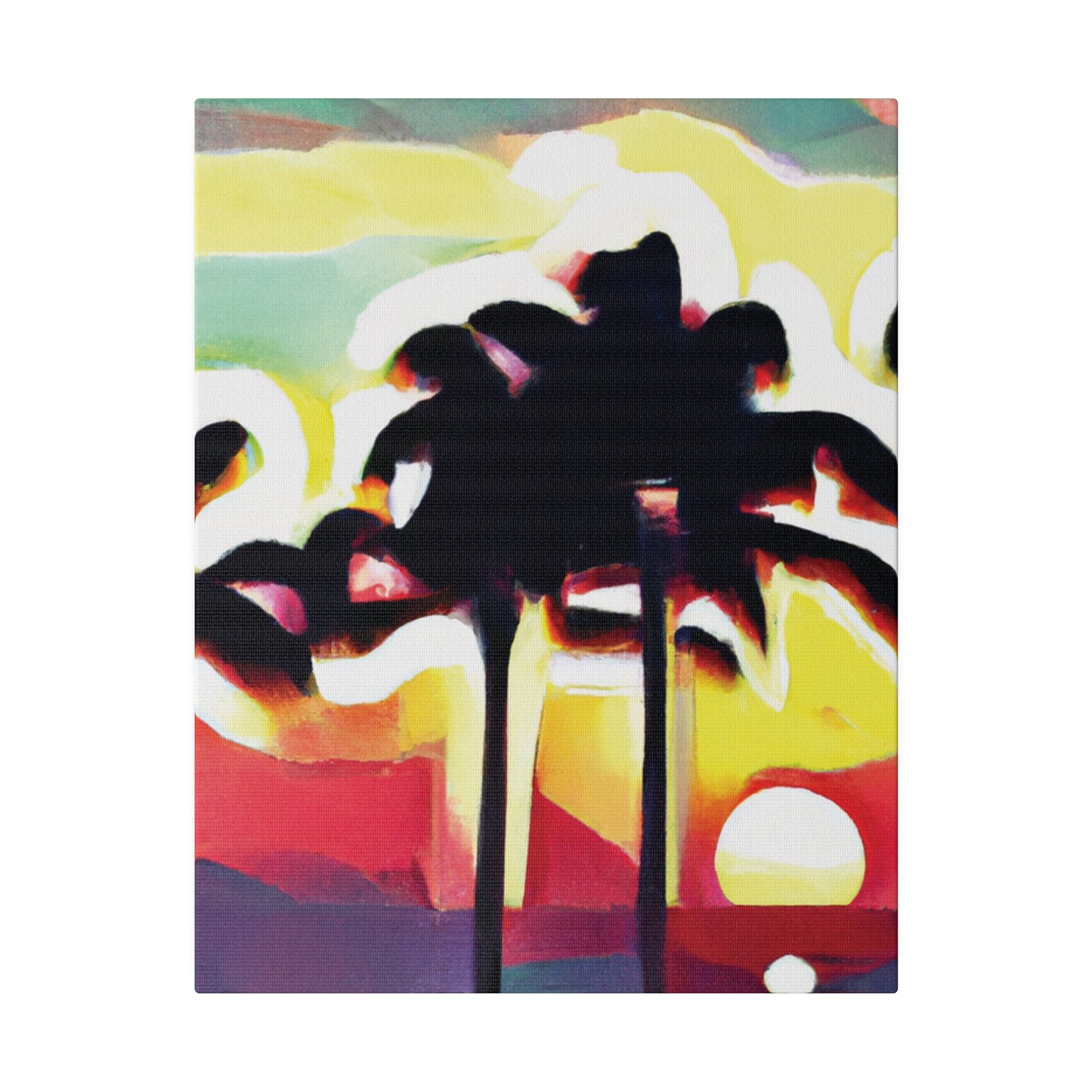 4134X - Miami Beach Sunset Painting Print | Miami | Beach | Sunset | Poster | Home Decor | Wall Art | Canvas