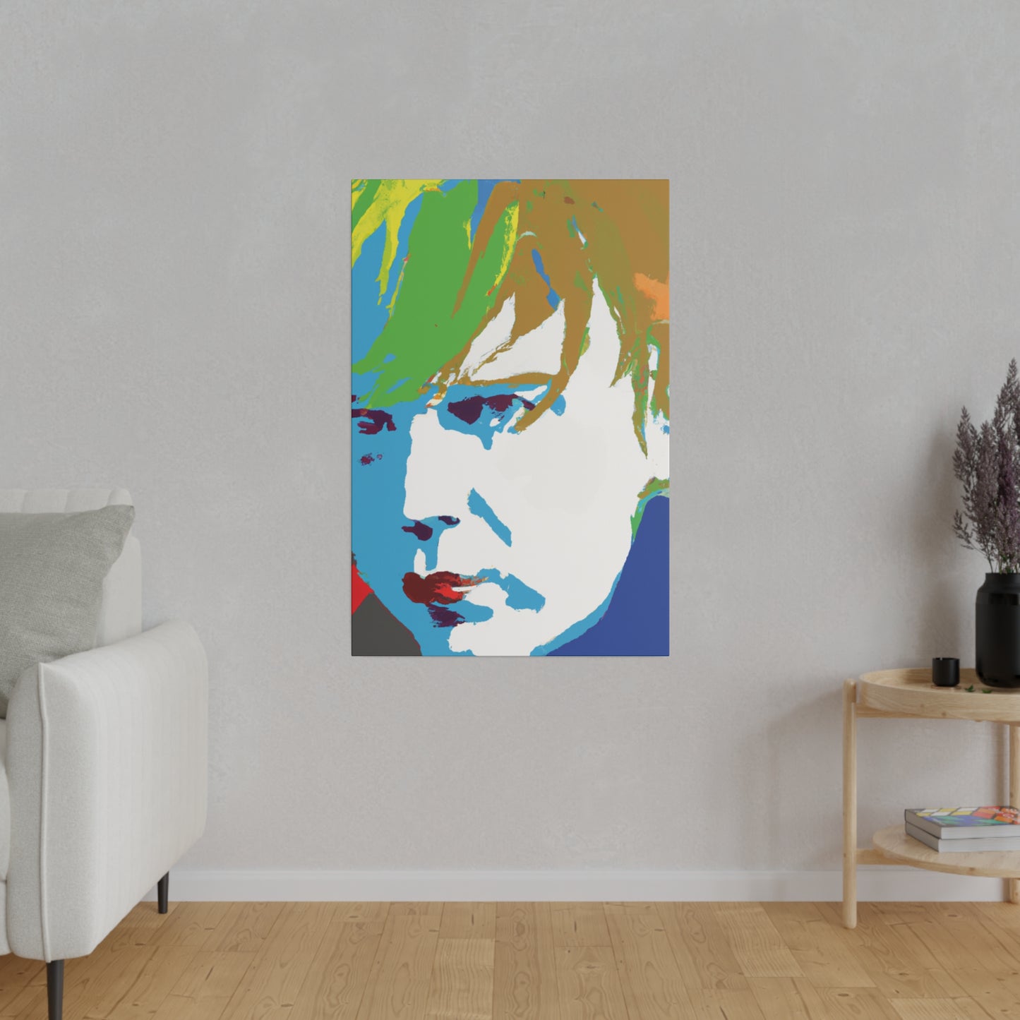 2179J - Rockstar Painting Print | Face | Abstract | Poster | Home Decor | Wall Art | Music Art | Canvas