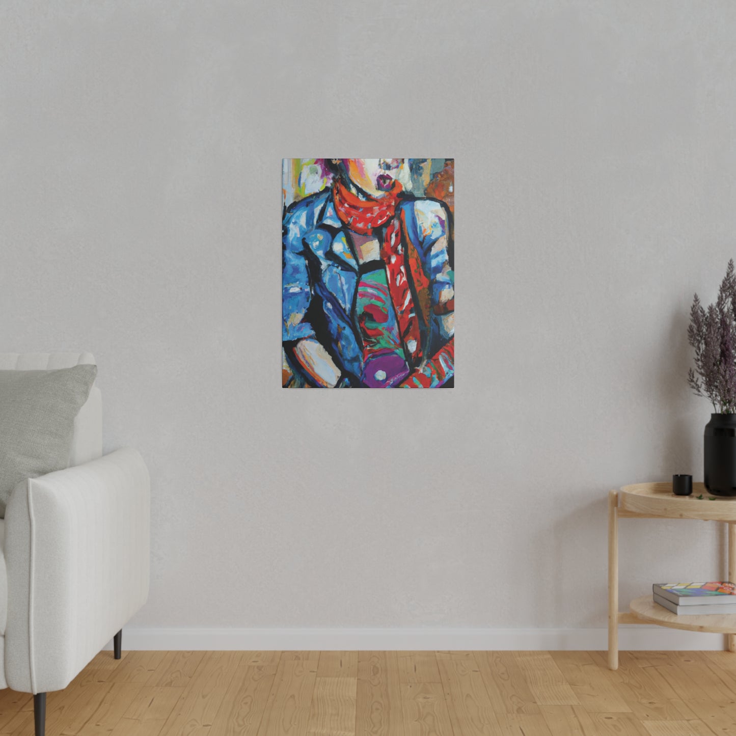 8142T - Rockstar Oil Painting Style Print | Poster | Home Decor | Wall Art | Music Art | Canvas