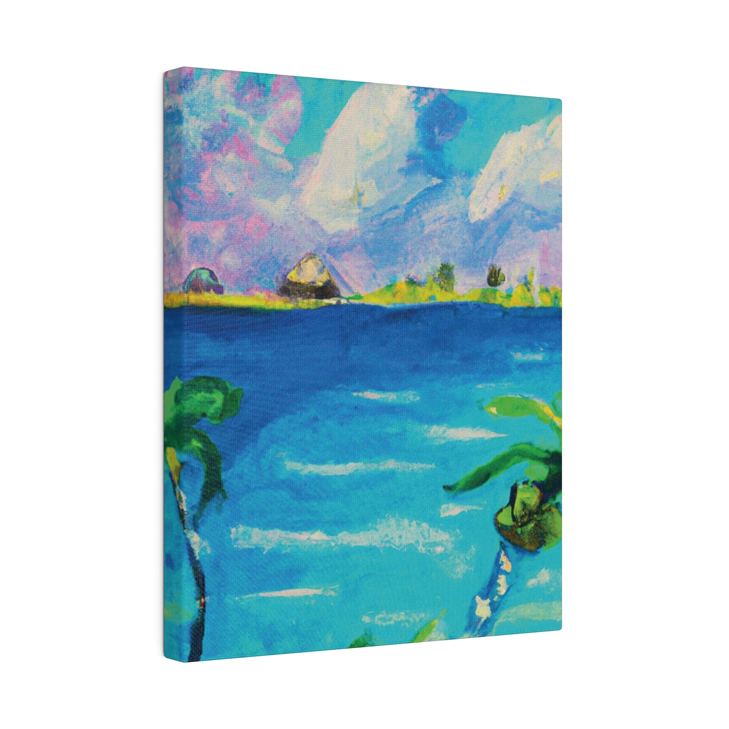 5634K - Bahamas Ocean Painting Print | Bahamas | Ocean | Beach | Poster | Home Decor | Wall Art | Canvas