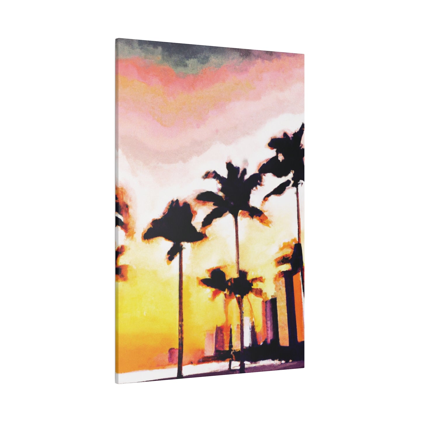 8005X - Miami Beach Sunset Painting Print | Miami | Beach | Sunset | Poster | Home Decor | Wall Art | Canvas