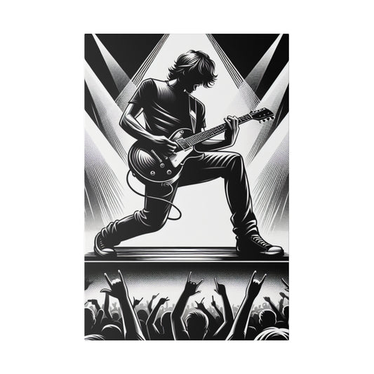 3126J - music art work, rockstar gifts, musician gift ideas, guitar art work, guitar artwork, guitar wall art canvas, playing guitar, decor