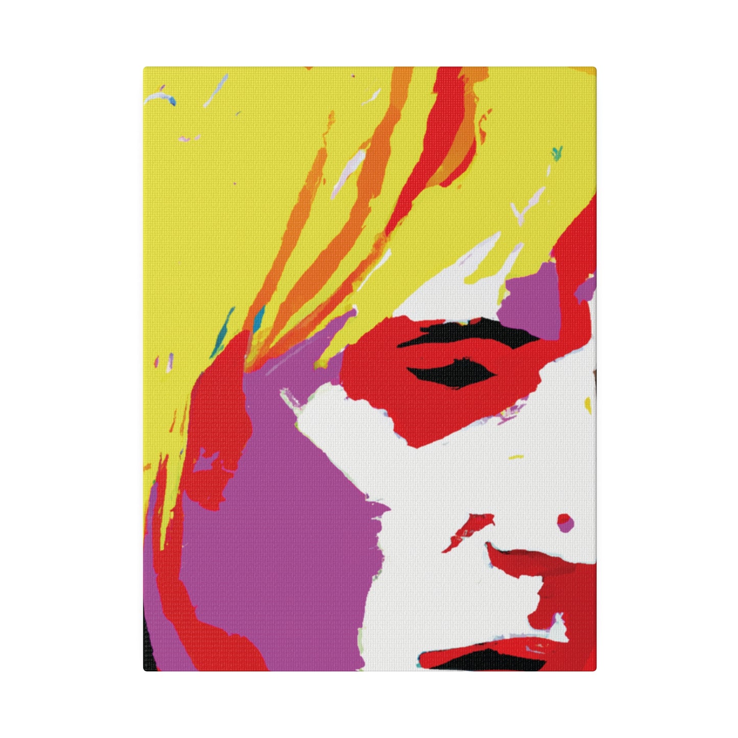 175X - Rockstar Painting Print | Face | Abstract | Poster | Home Decor | Wall Art | Music Art | Canvas