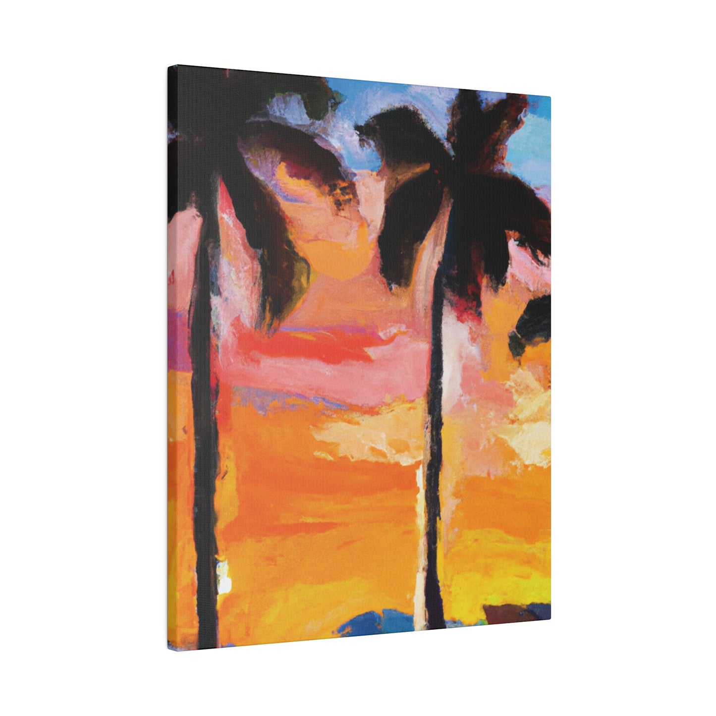 3236E - Miami Beach Sunset Painting Print | Miami | Beach | Sunset | Poster | Home Decor | Wall Art | Canvas