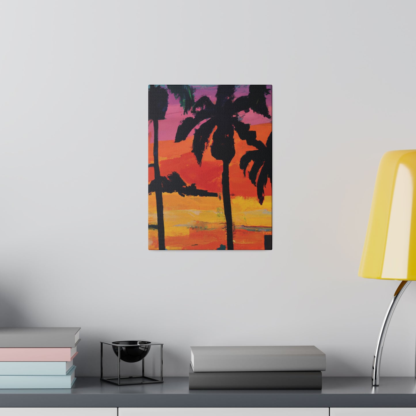 7389S - Miami Beach Sunset Painting Print | Miami | Beach | Sunset | Poster | Home Decor | Wall Art | Canvas