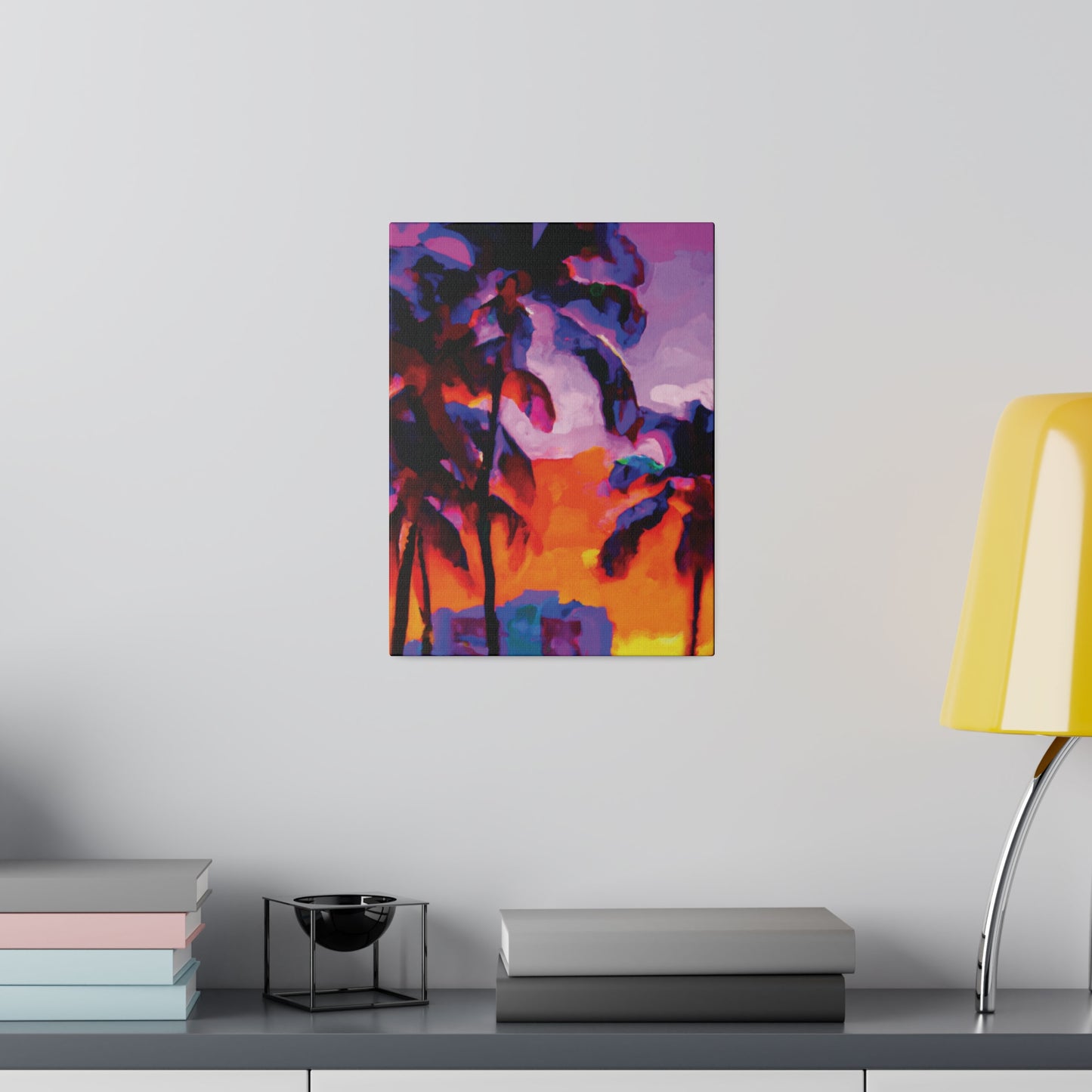 313J - Miami Beach Sunset Painting Print | Miami | Beach | Sunset | Poster | Home Decor | Wall Art | Canvas