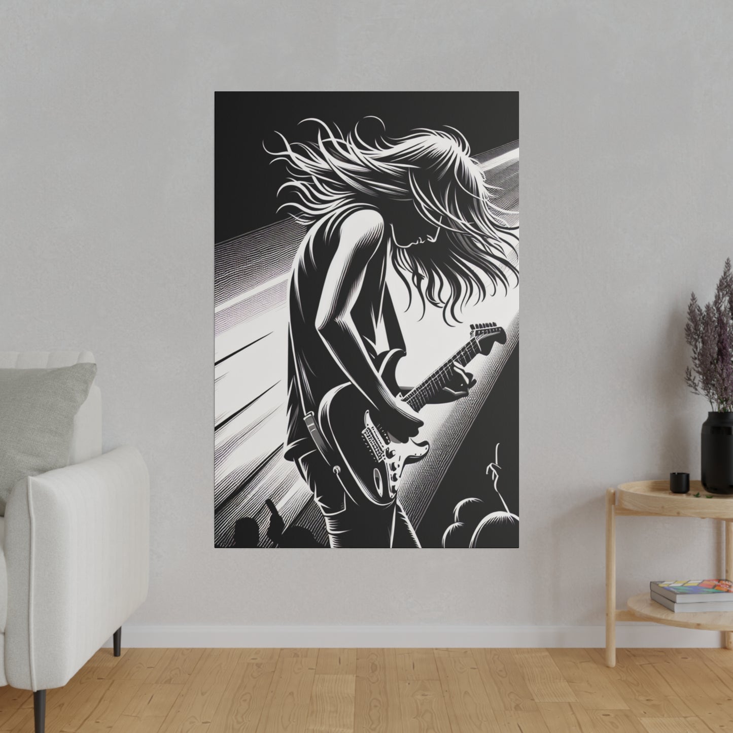 2147J - music art work, rockstar gifts, musician gift ideas, guitar art work, guitar artwork, guitar wall art canvas, playing guitar, decor