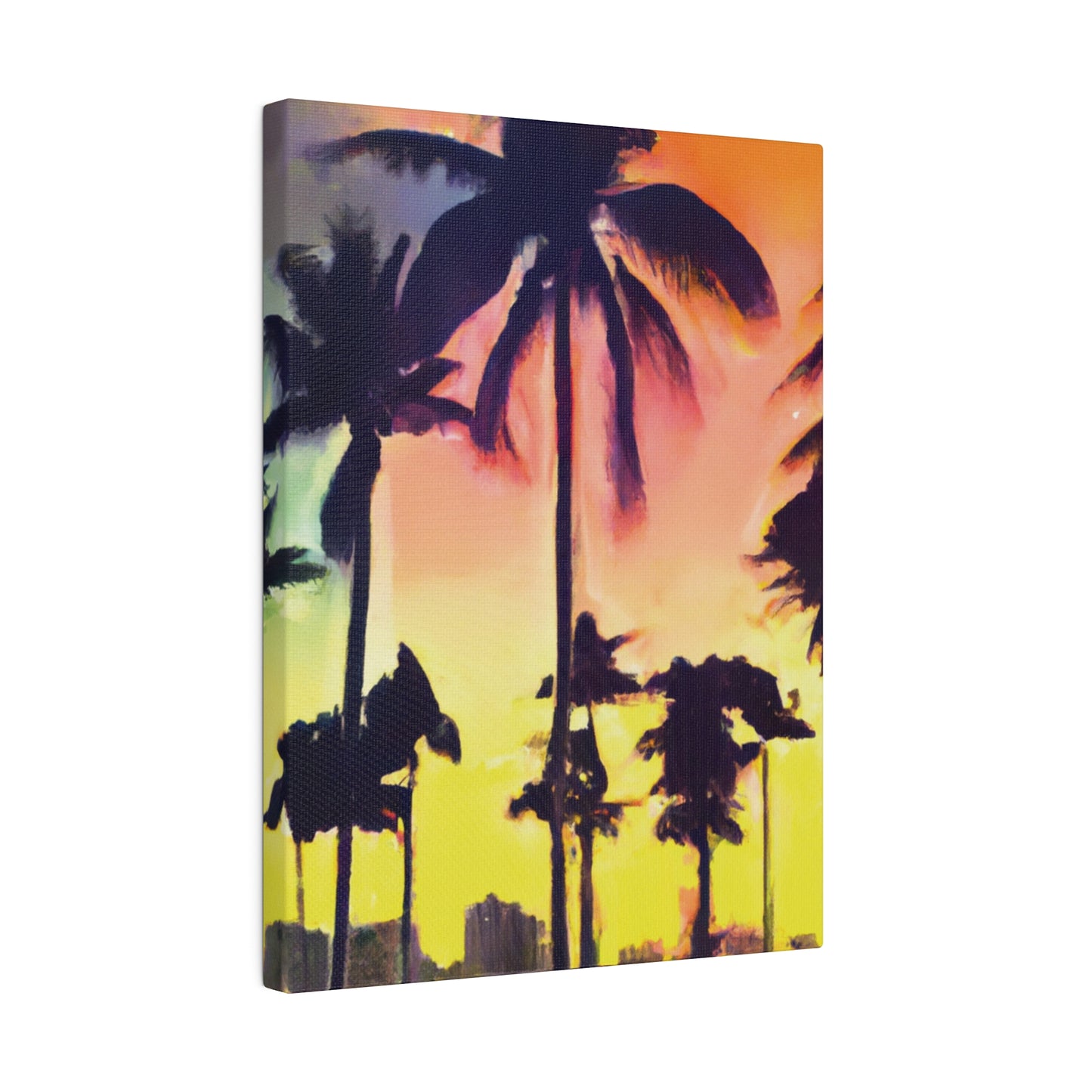 5608P - Miami Beach Sunset Painting Print | Miami | Beach | Sunset | Poster | Home Decor | Wall Art | Canvas