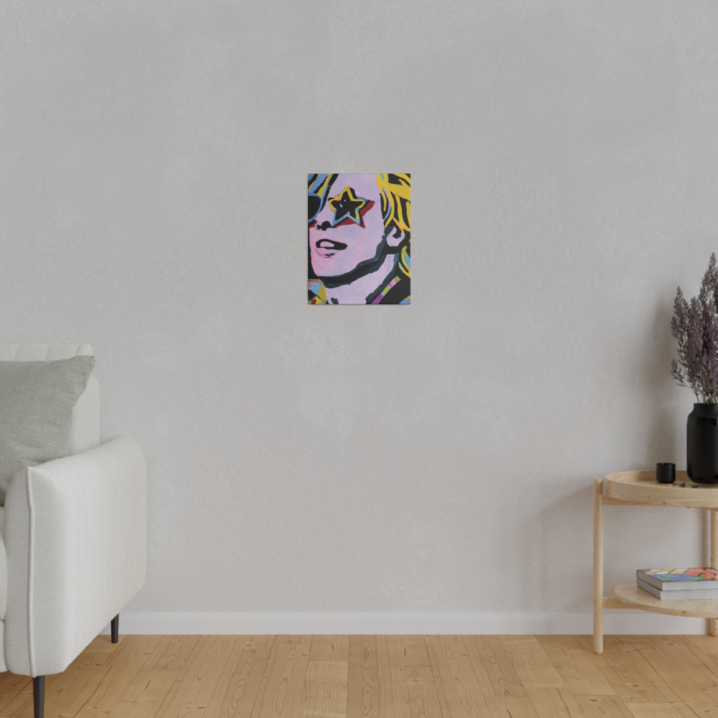 5027F - Rockstar Painting Print | Face | Abstract | Poster | Home Decor | Wall Art | Music Art | Canvas