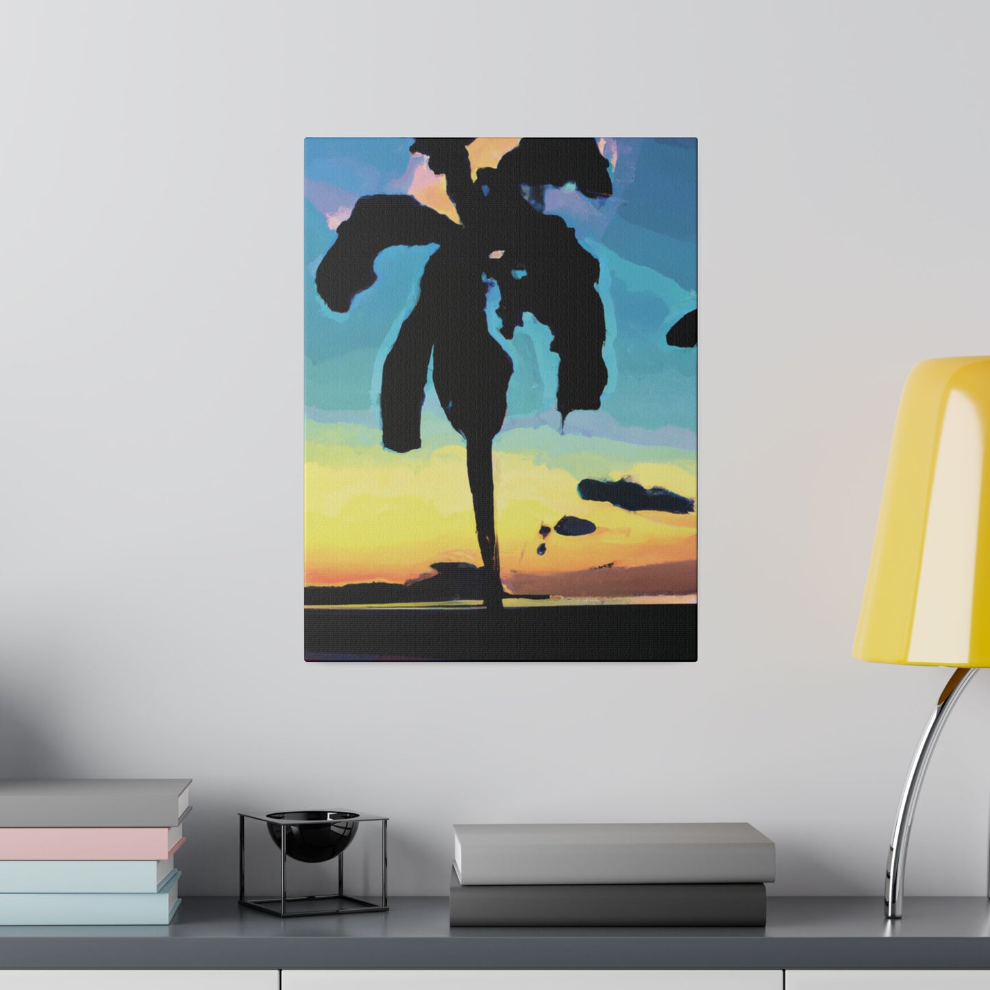 3232A - Miami Beach Sunset Painting Print | Miami | Beach | Sunset | Poster | Home Decor | Wall Art | Canvas