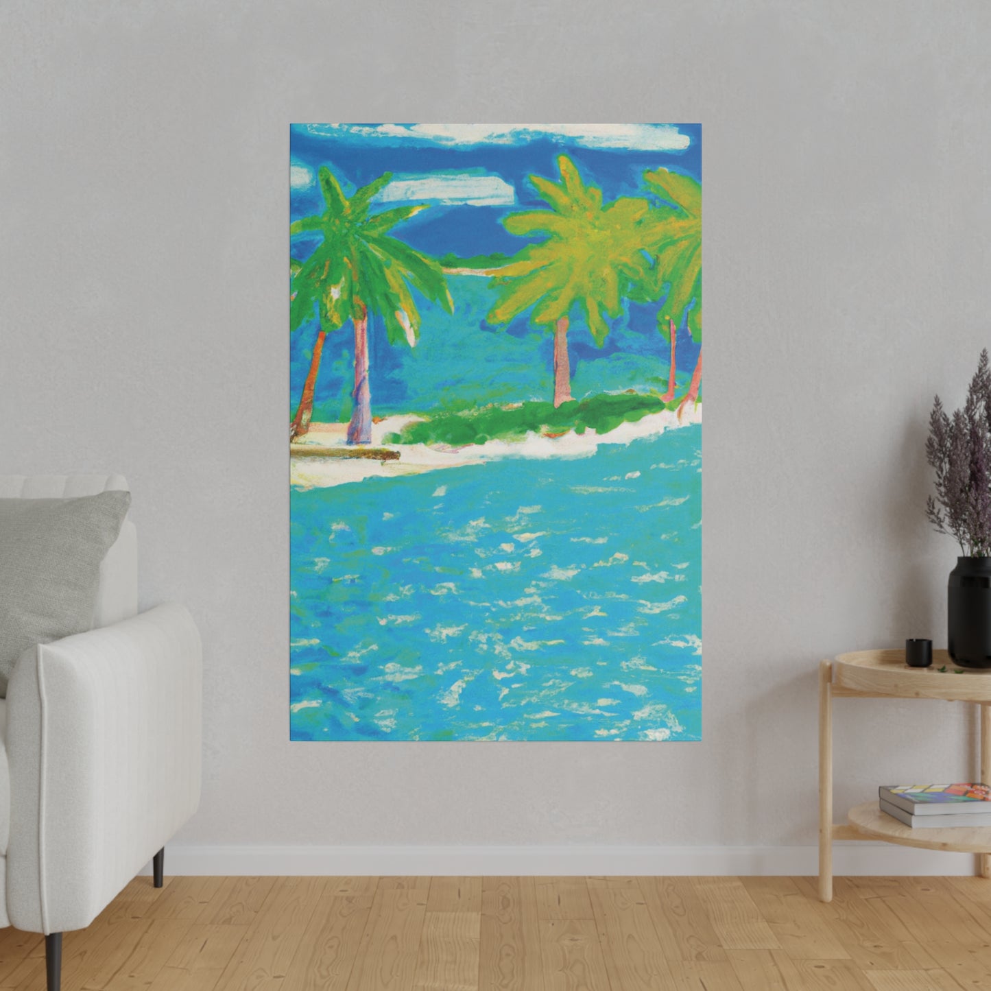 3271K - Bahamas Ocean Painting Print | Bahamas | Ocean | Beach | Poster | Home Decor | Wall Art | Canvas